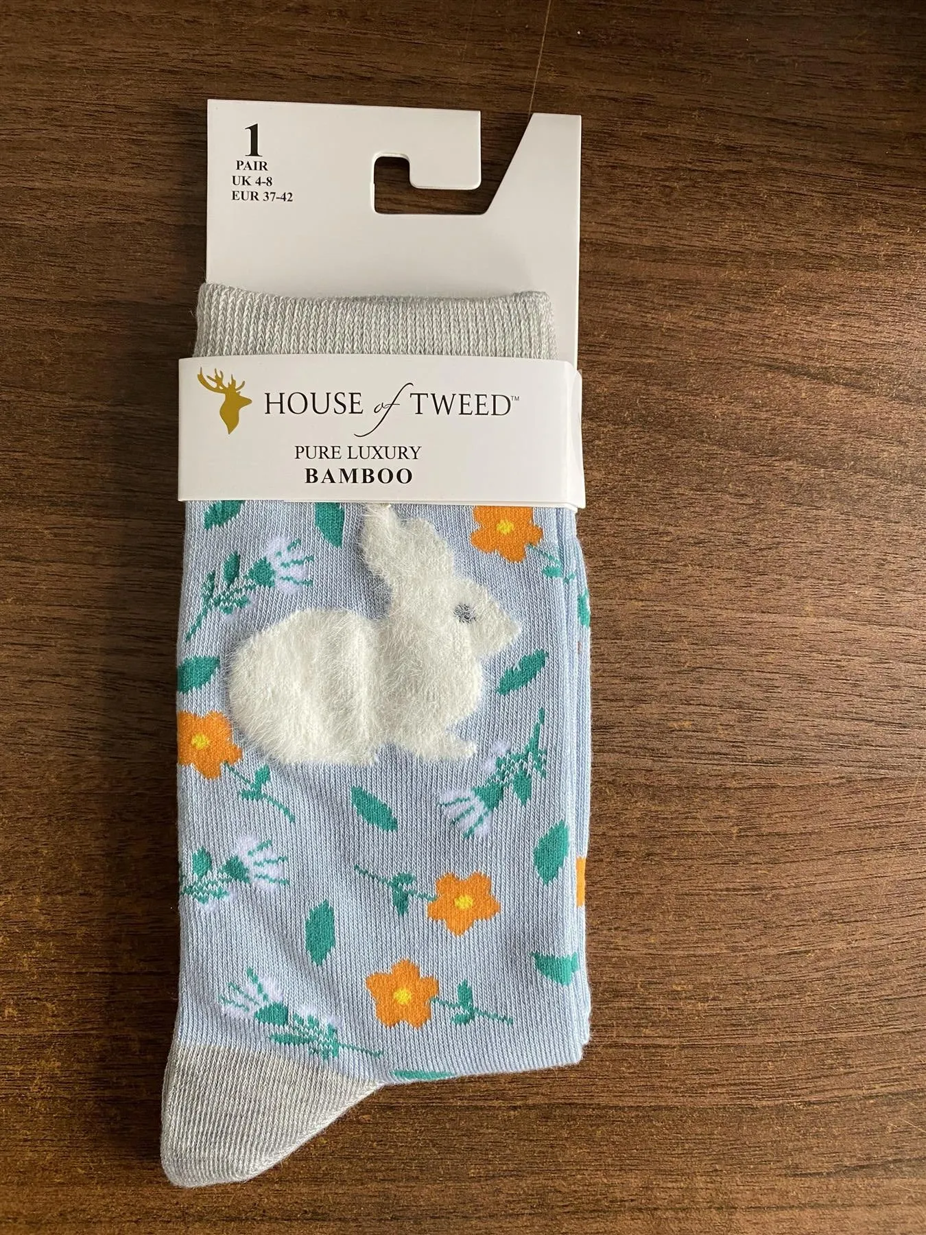 House of Tweed Pure Luxury Women's Bamboo Socks - Animal Pattern Collection