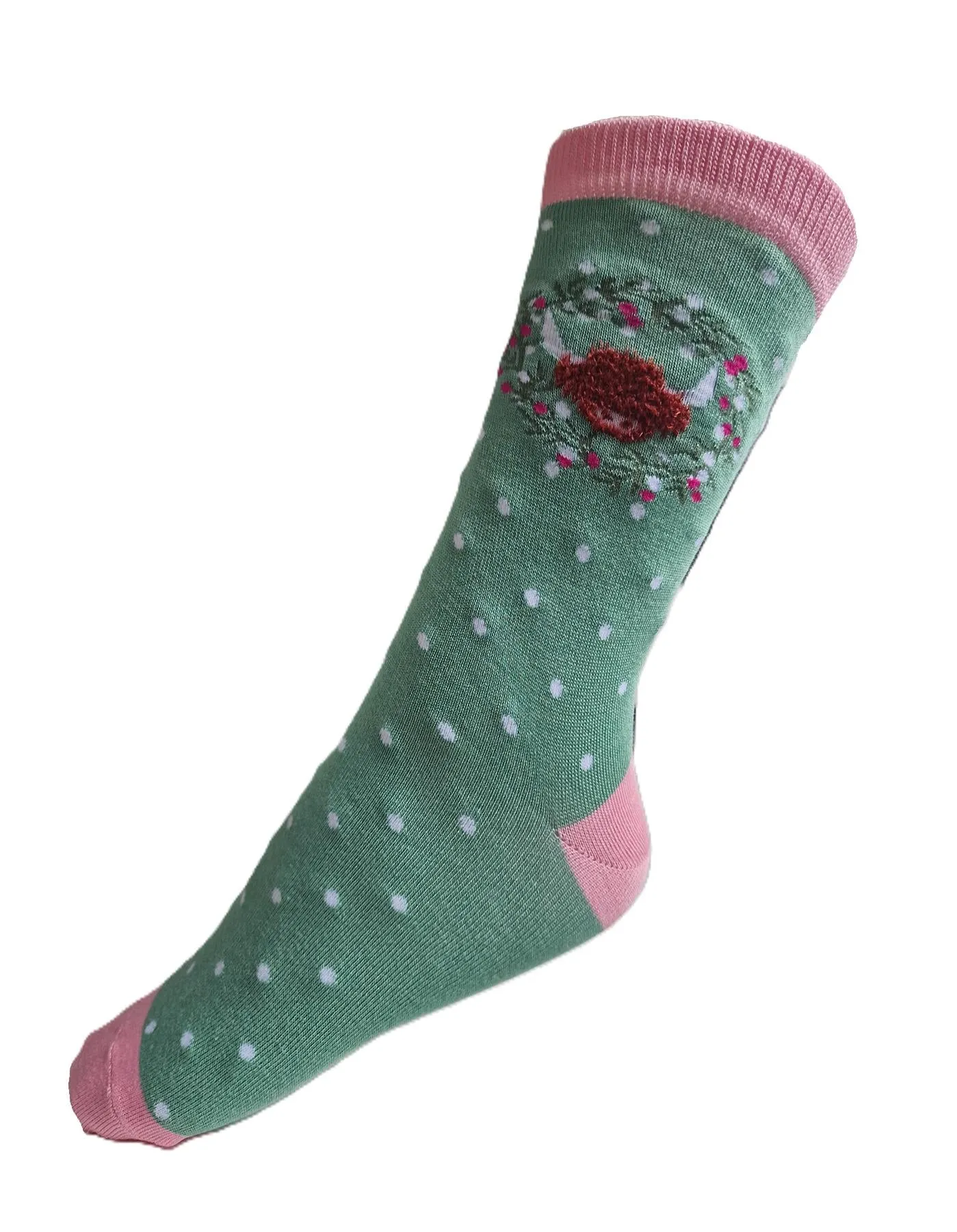 House of Tweed Pure Luxury Women's Bamboo Socks - Animal Pattern Collection