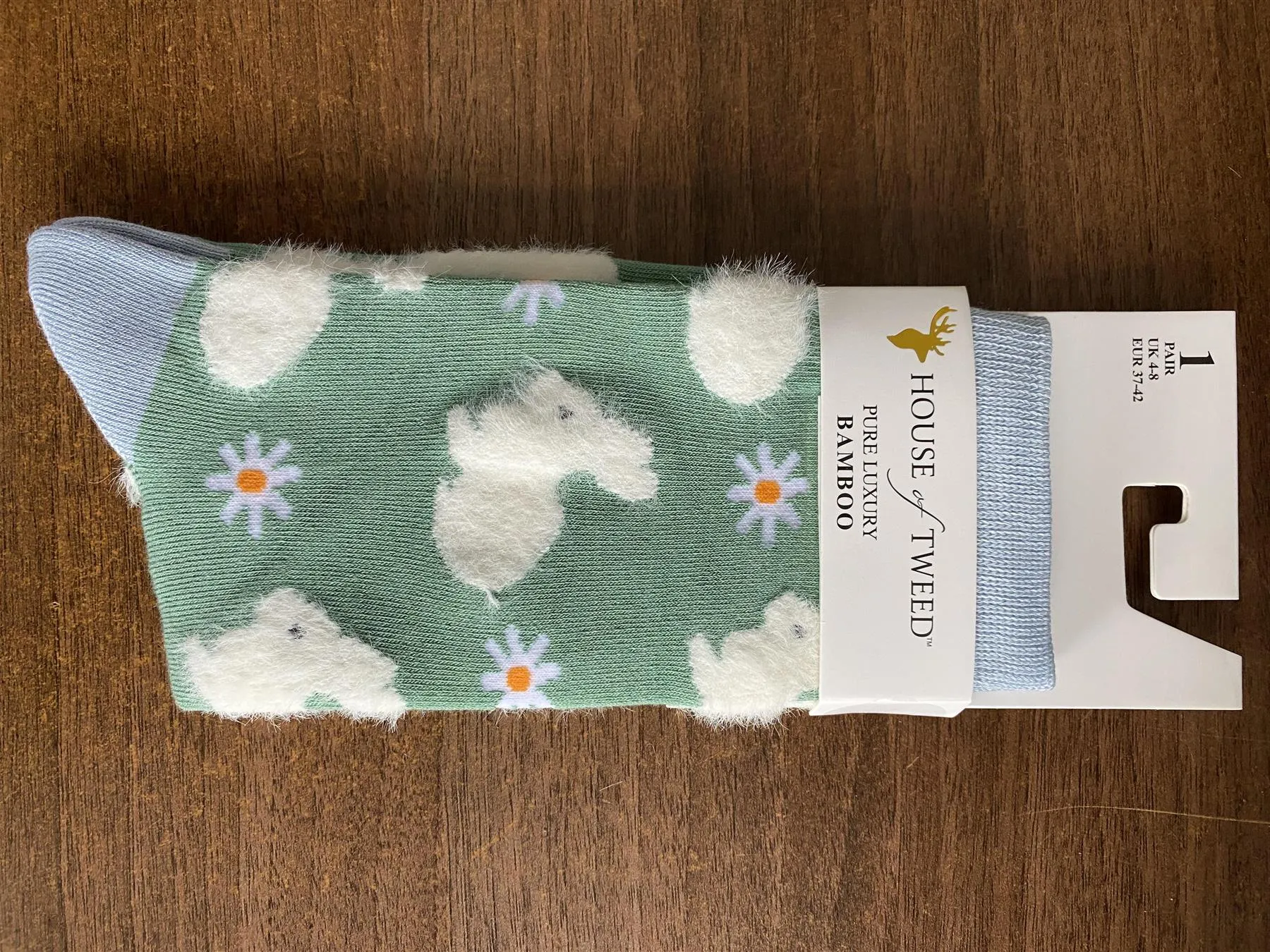 House of Tweed Pure Luxury Women's Bamboo Socks - Animal Pattern Collection