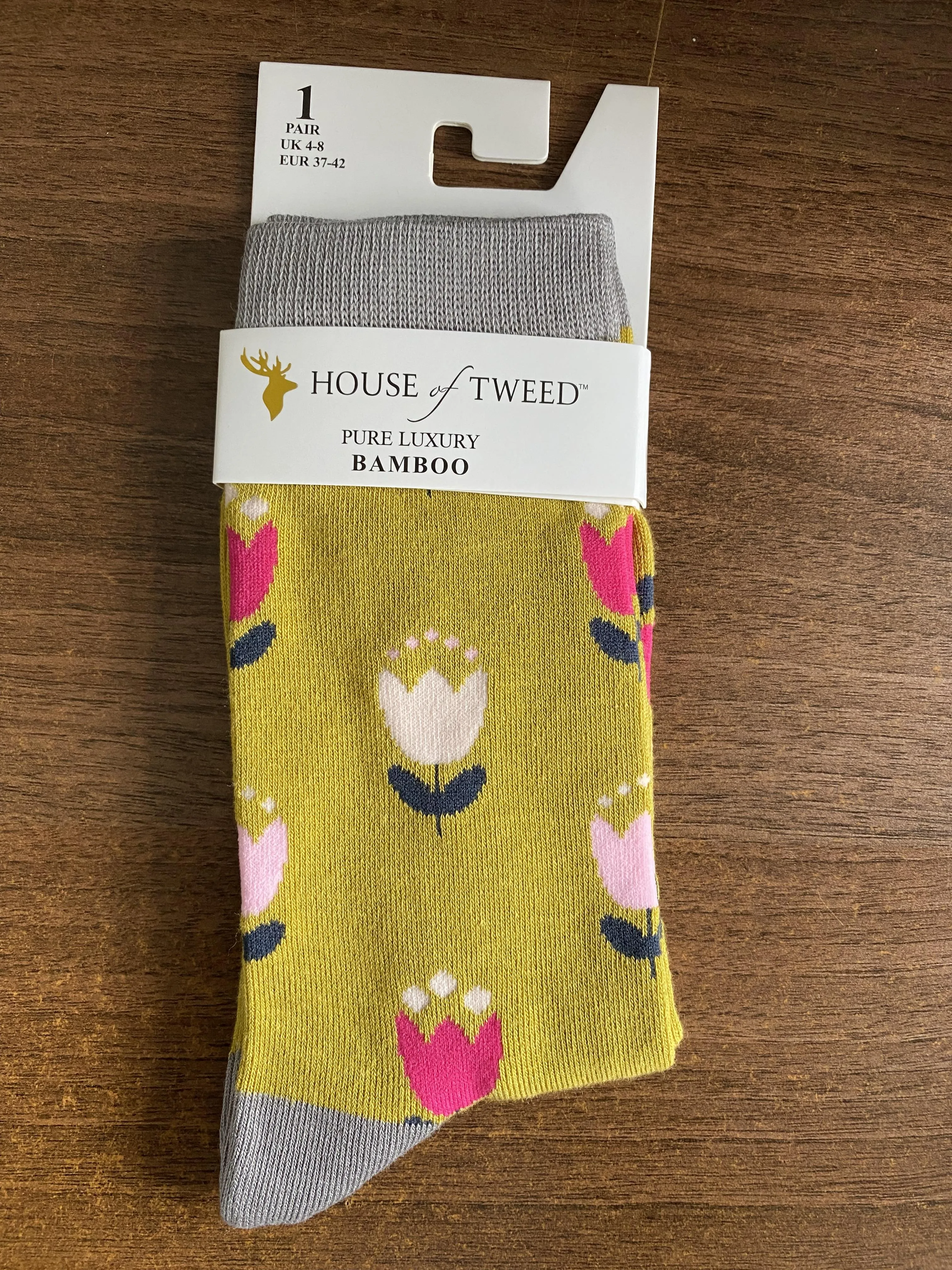 House of Tweed Pure Luxury Women's Bamboo Socks - Animal Pattern Collection