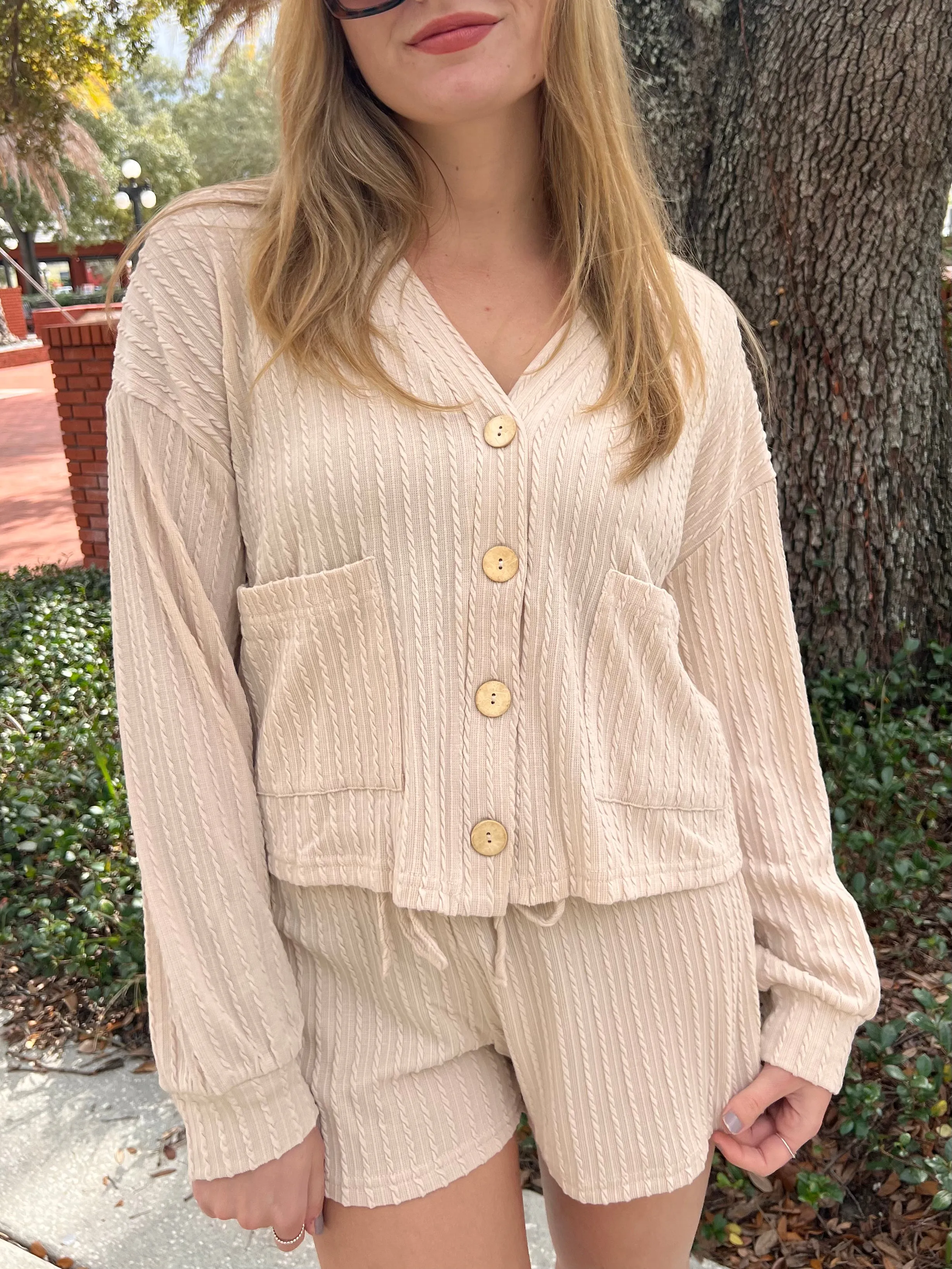 INDIE CARDIGAN IN OATMEAL