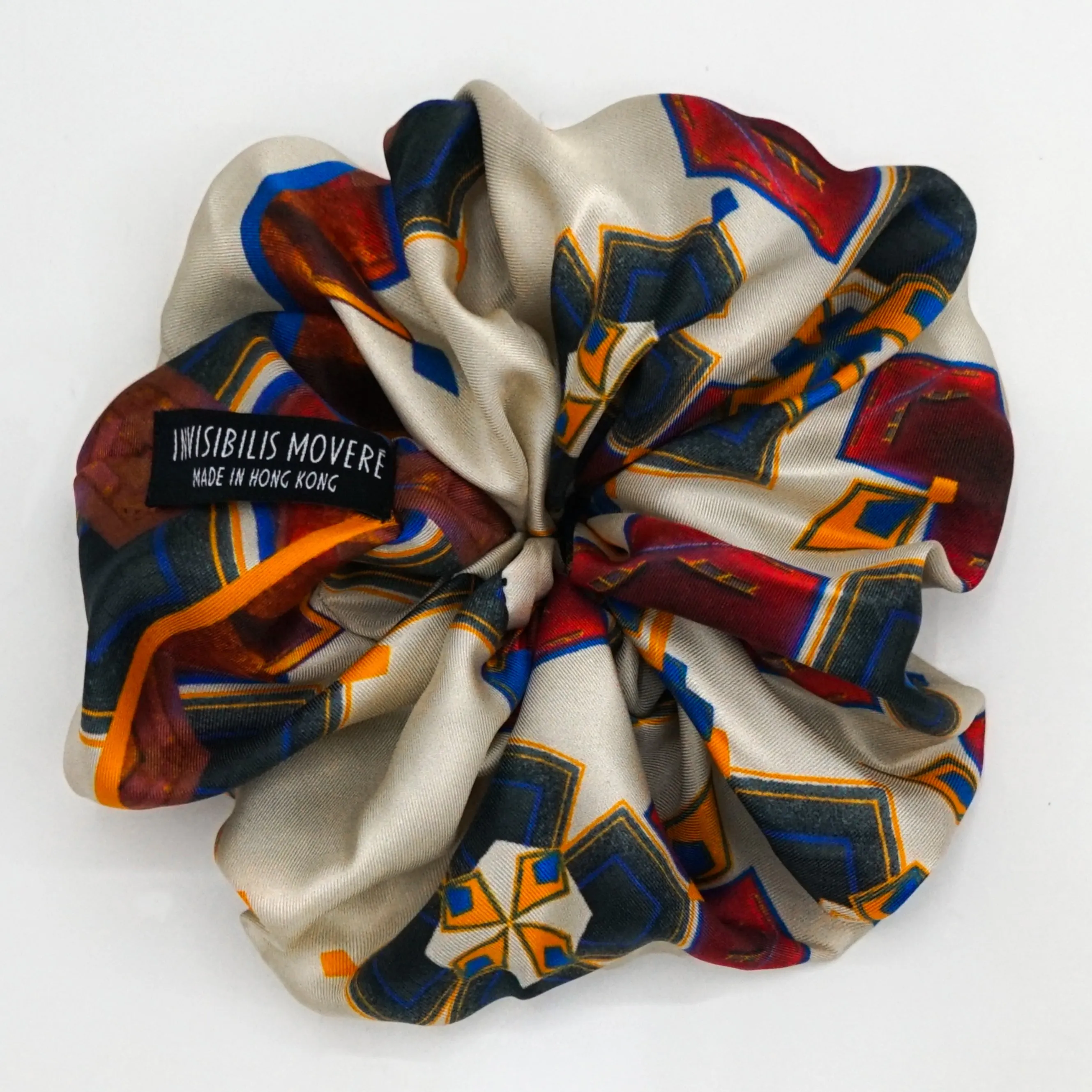 Invisibilis Moveré Premium statement silk scrunchie - Size Extra Large - Made in Hong Kong - 真絲髮圈 - 香港製造