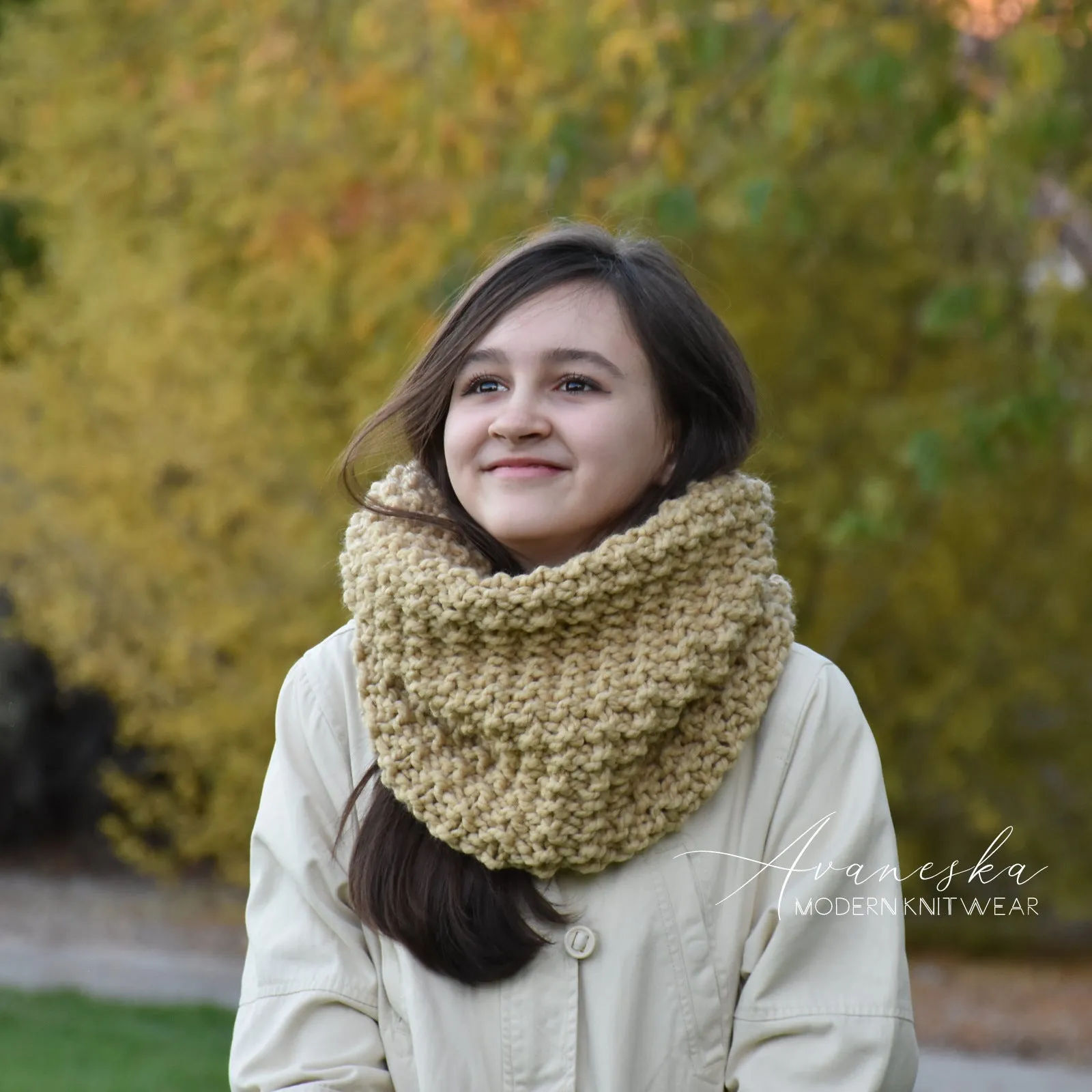 Knit Chunky Scarf | THE HERSHEY