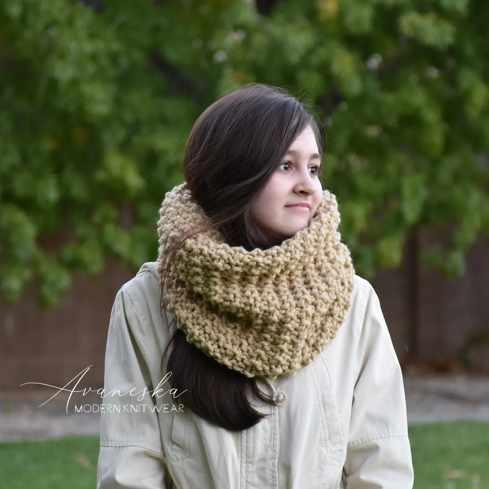 Knit Chunky Scarf | THE HERSHEY