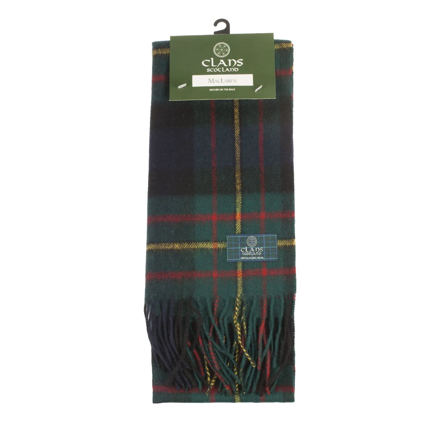 Lambswool Scottish Tartan Clan Scarf  Maclaren