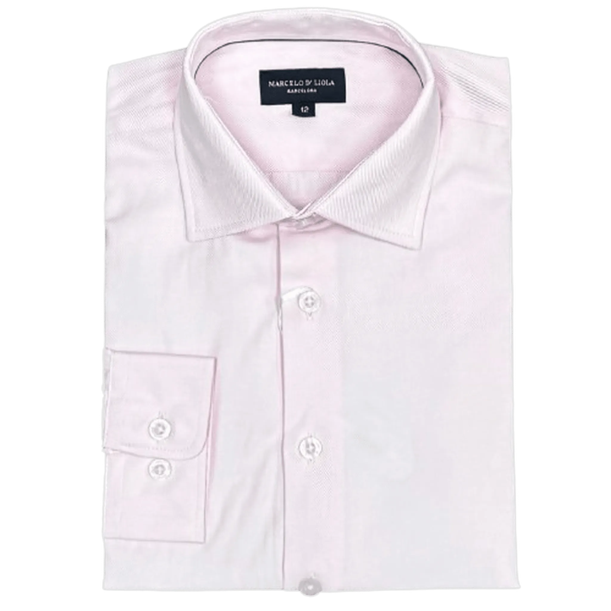 LEO & ZACHARY: Rose Pique Boy's Dress Shirt