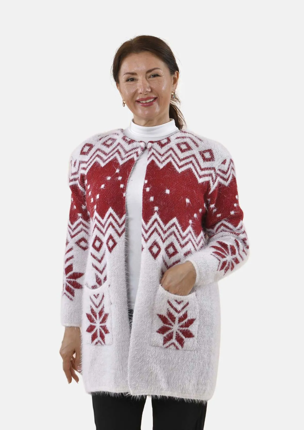 Long Sleeves Knit Coatigan With Pockets