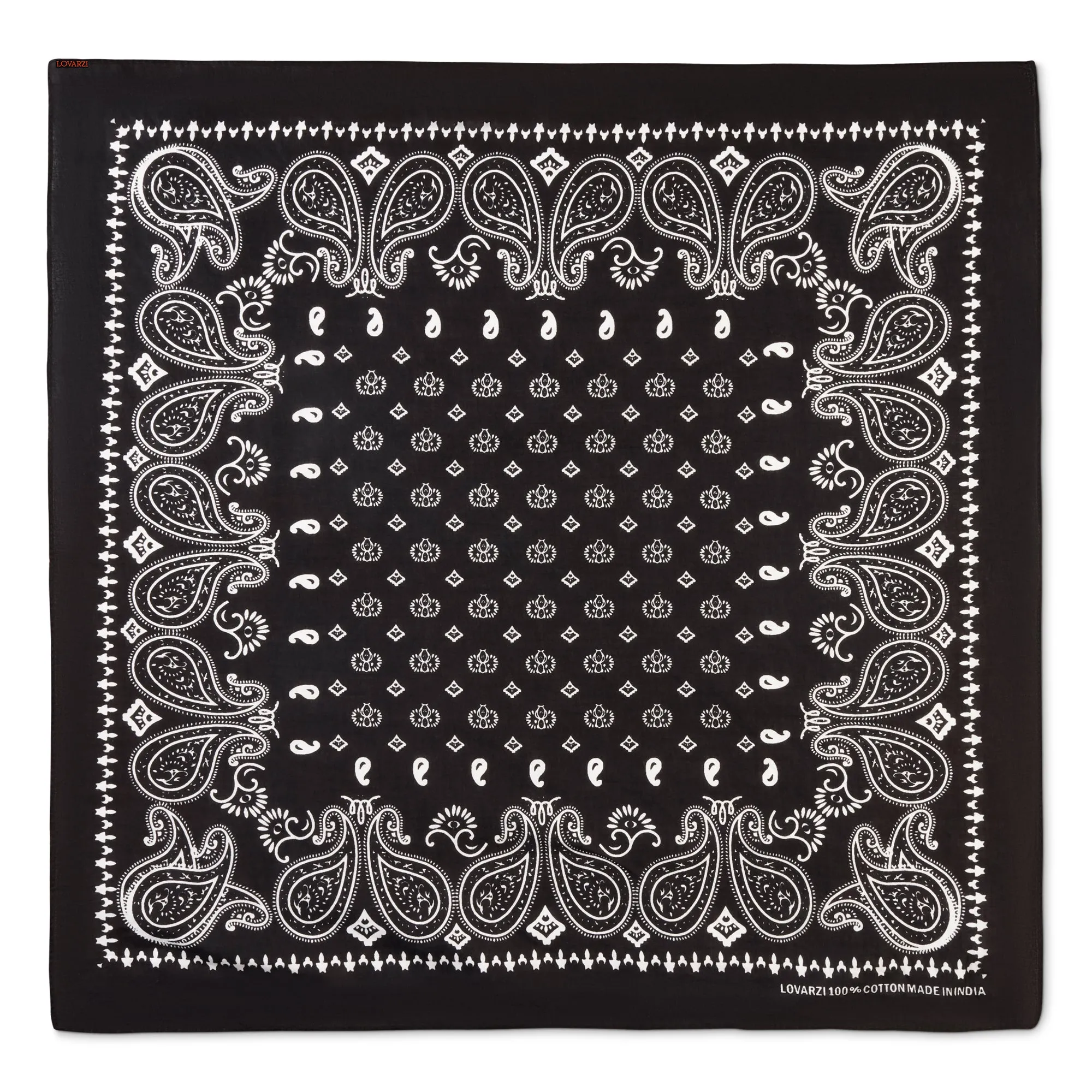 Lovarzi's Paisley Bandana - 100% Cotton, Unisex Fashion Accessory for Style and Comfort