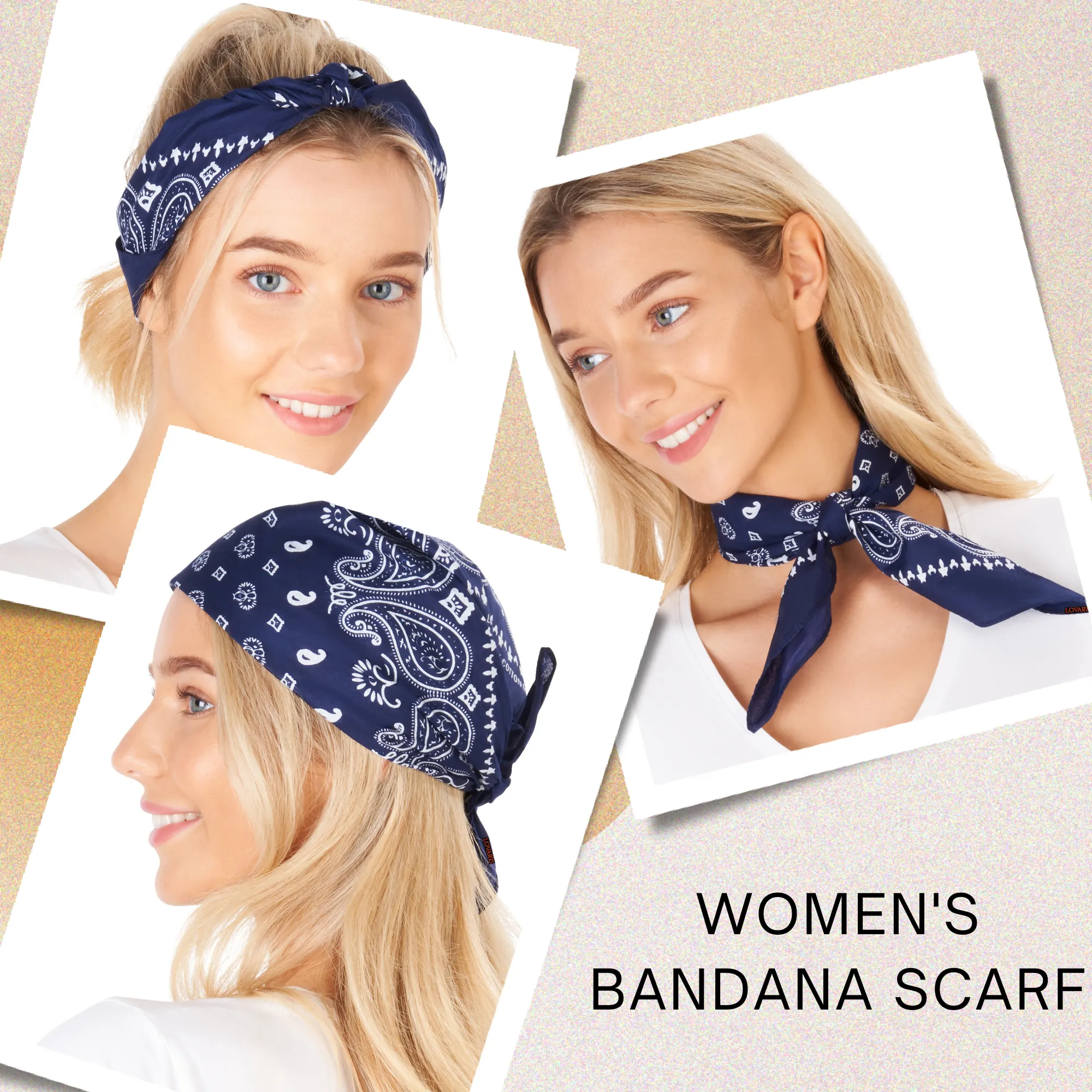 Lovarzi's Paisley Bandana - 100% Cotton, Unisex Fashion Accessory for Style and Comfort