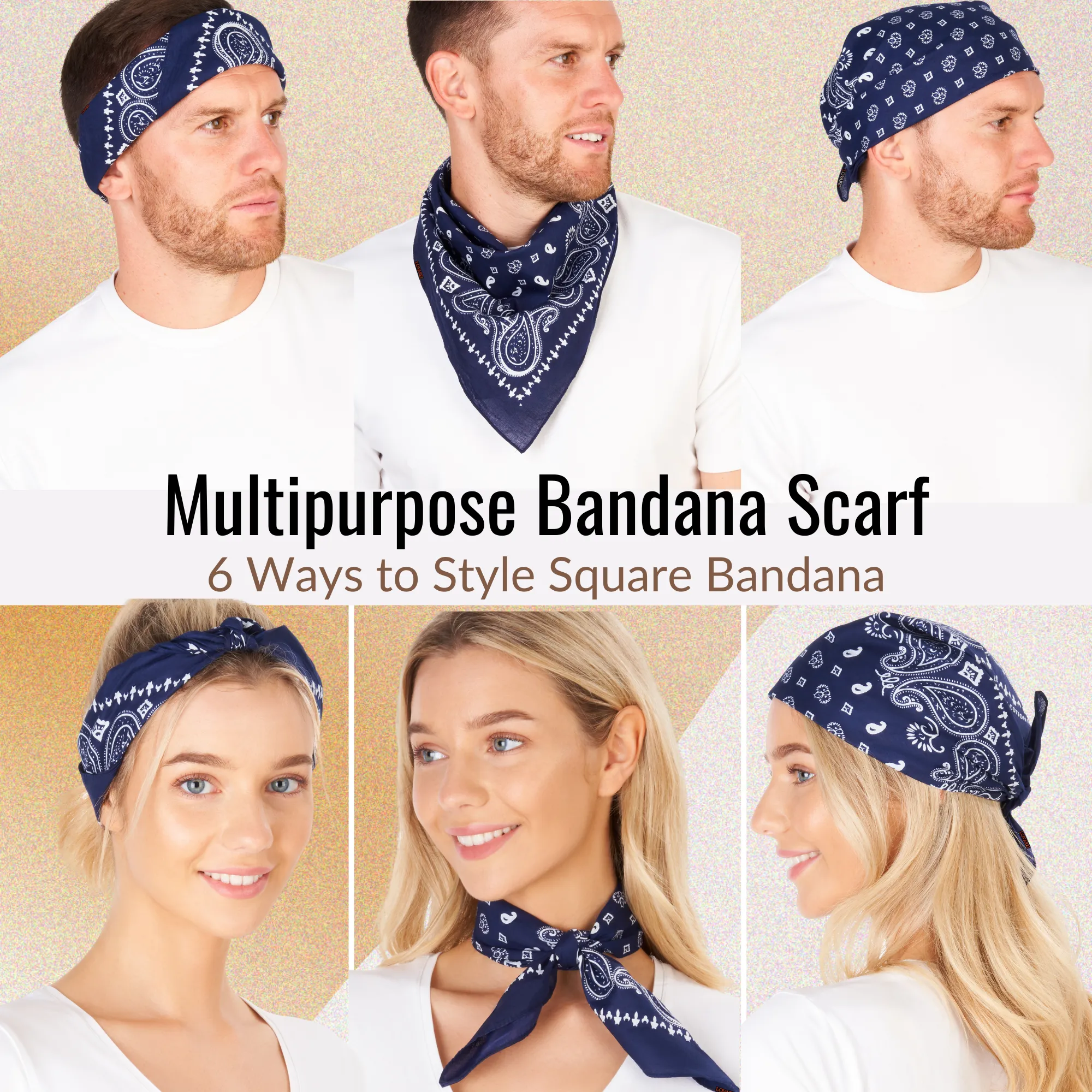 Lovarzi's Paisley Bandana - 100% Cotton, Unisex Fashion Accessory for Style and Comfort