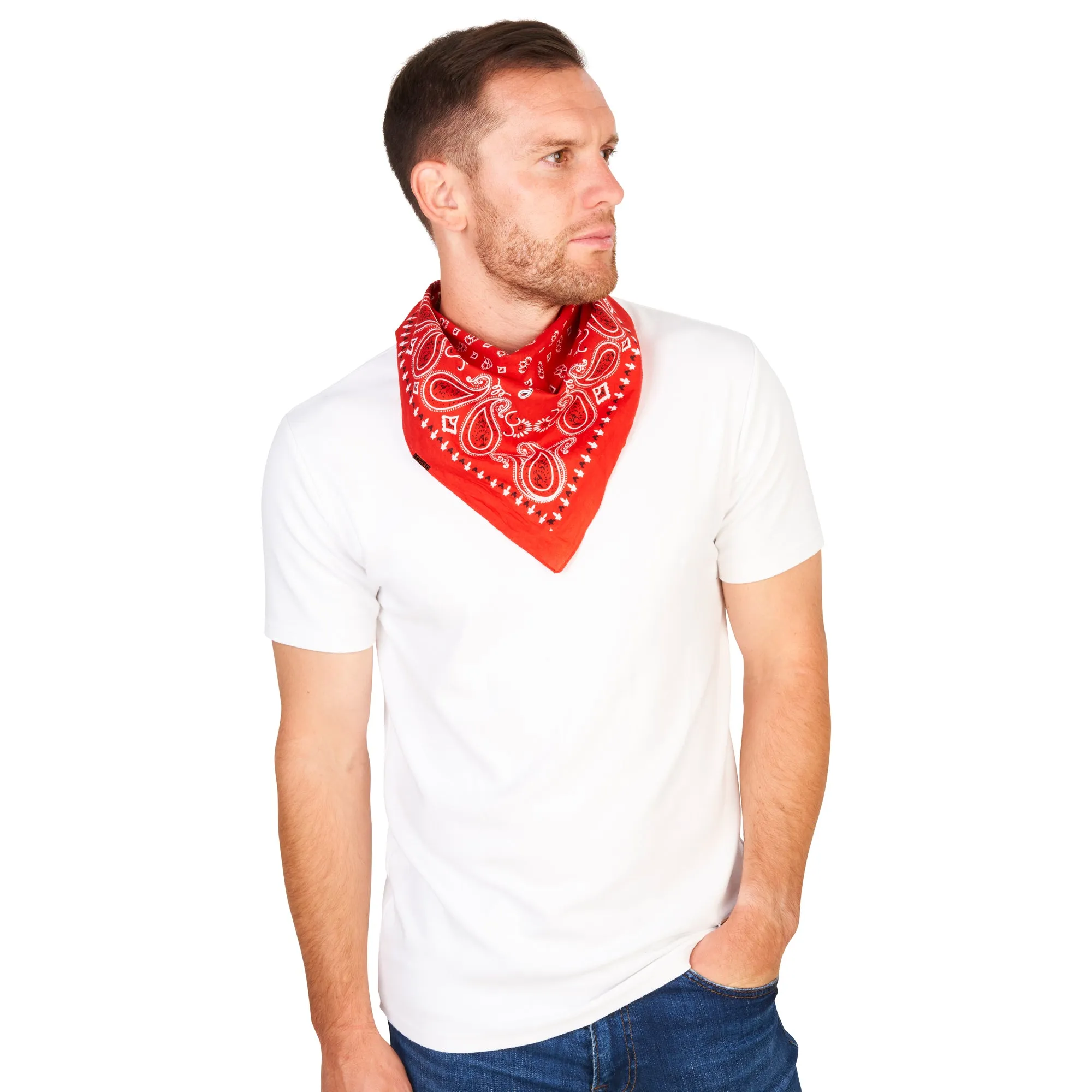 Lovarzi's Paisley Bandana - 100% Cotton, Unisex Fashion Accessory for Style and Comfort