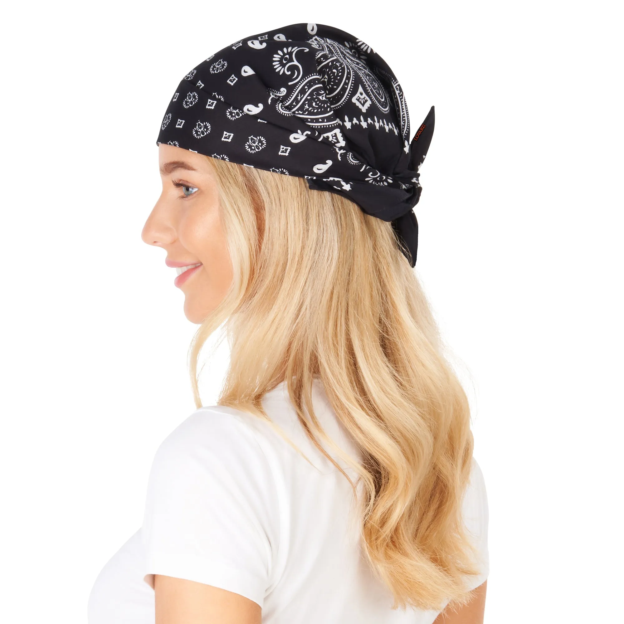 Lovarzi's Paisley Bandana - 100% Cotton, Unisex Fashion Accessory for Style and Comfort