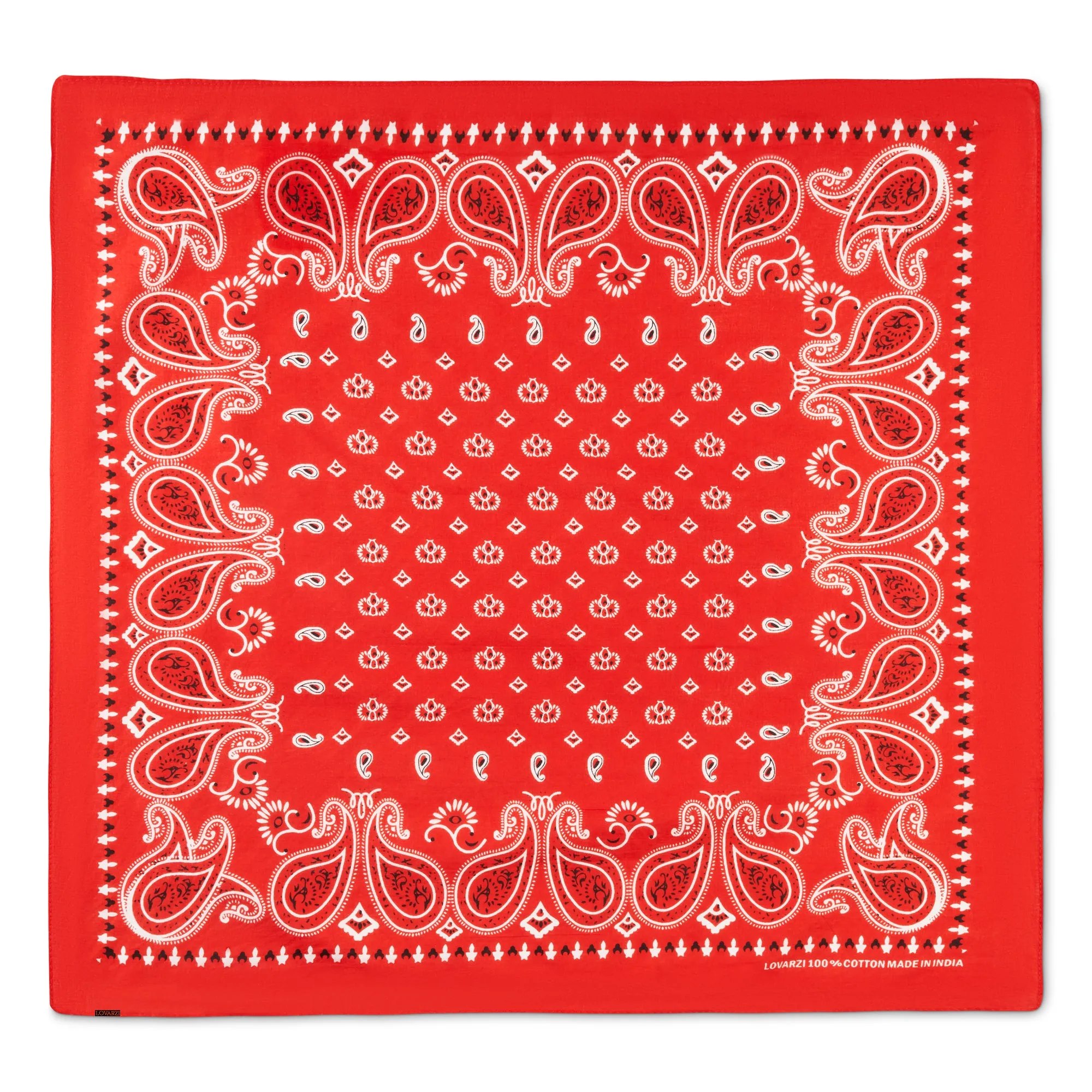 Lovarzi's Paisley Bandana - 100% Cotton, Unisex Fashion Accessory for Style and Comfort