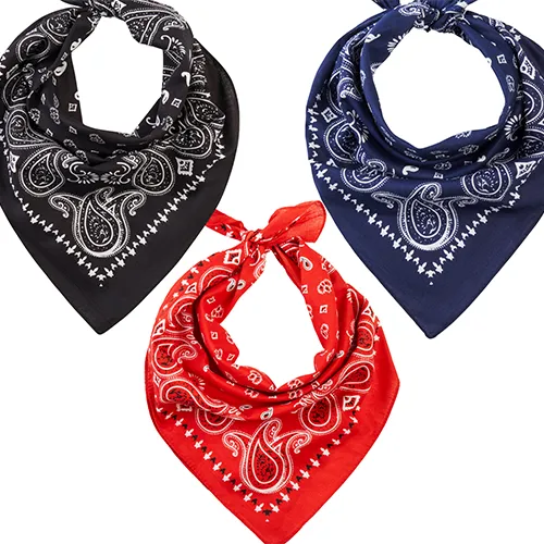 Lovarzi's Paisley Bandana - 100% Cotton, Unisex Fashion Accessory for Style and Comfort