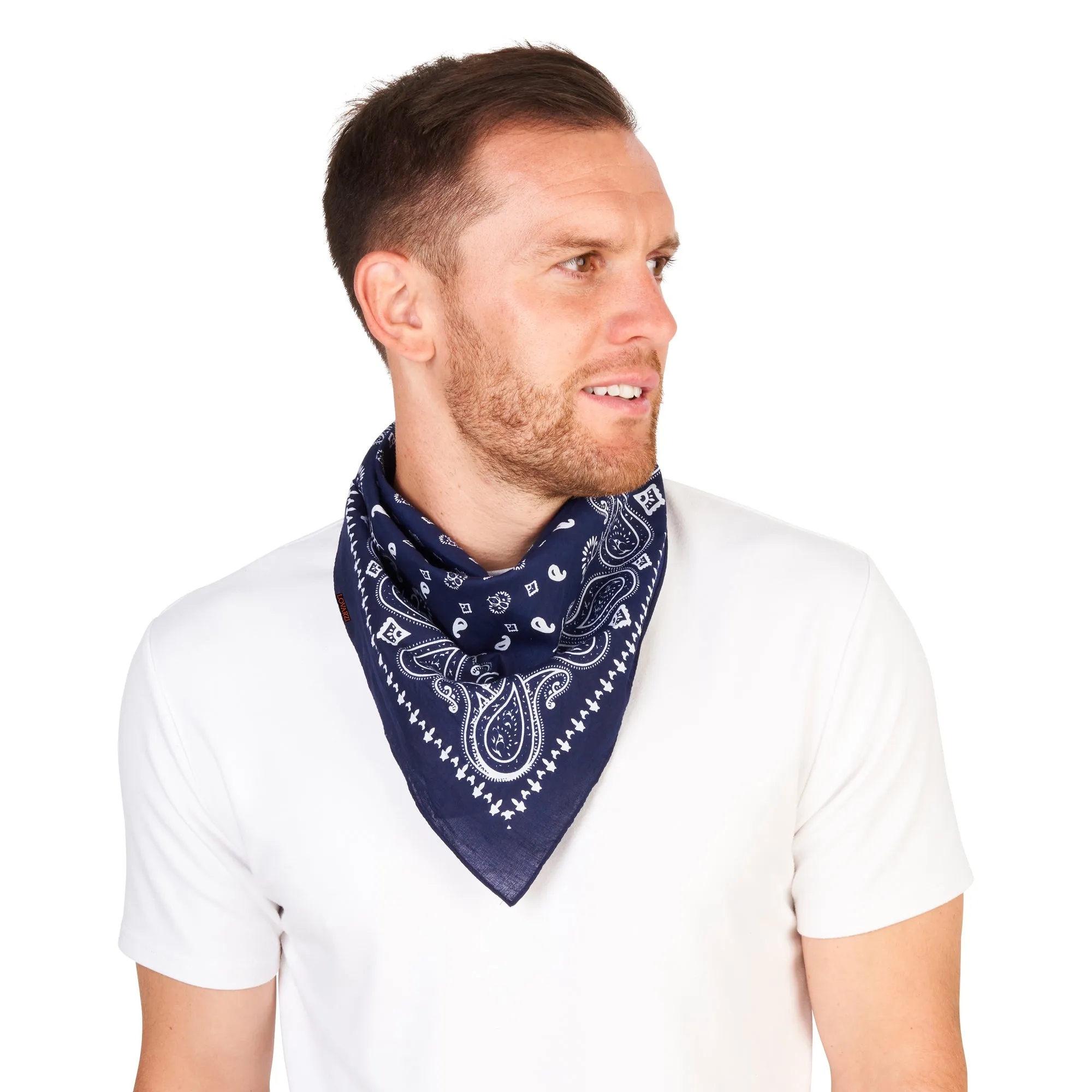 Lovarzi's Paisley Bandana - 100% Cotton, Unisex Fashion Accessory for Style and Comfort