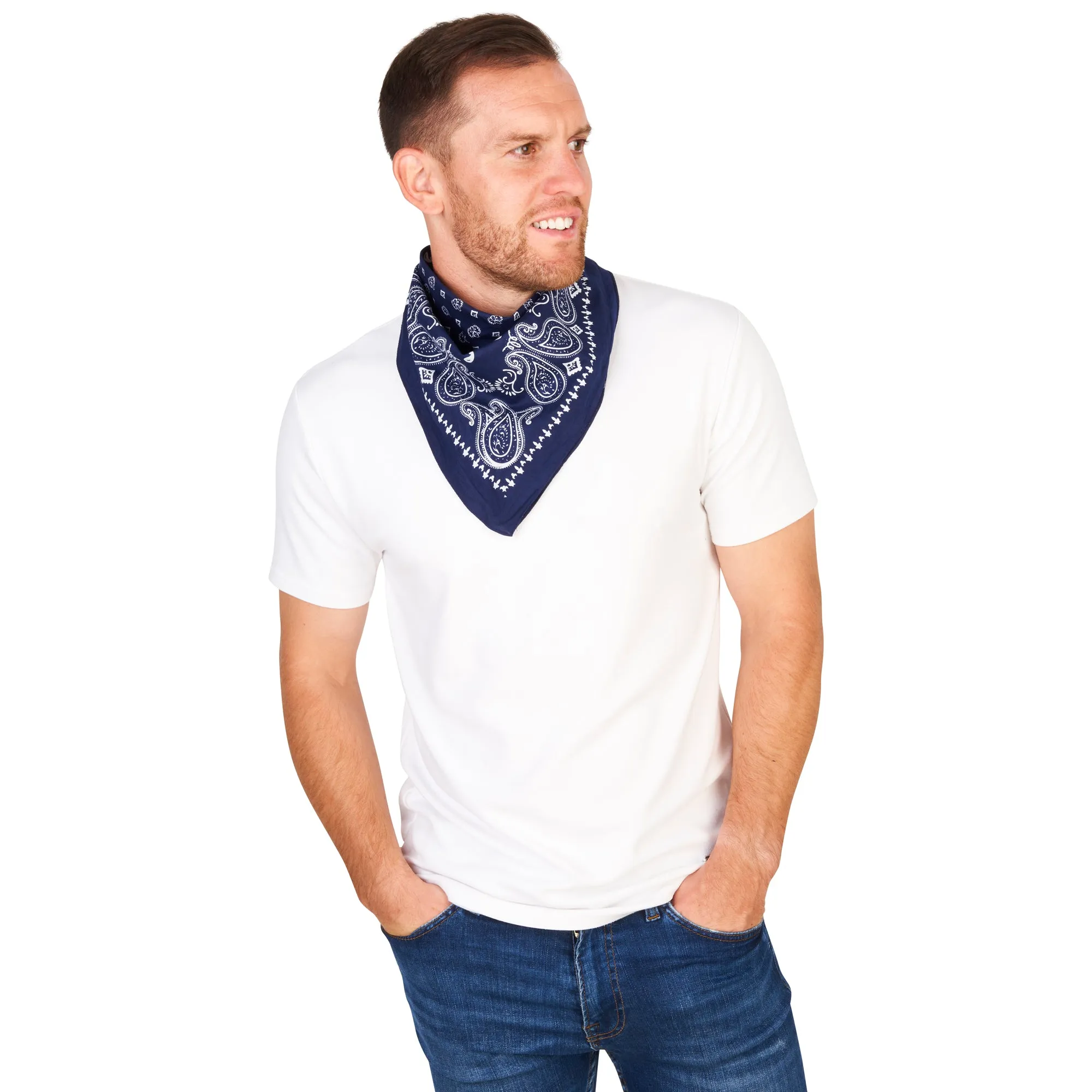 Lovarzi's Paisley Bandana - 100% Cotton, Unisex Fashion Accessory for Style and Comfort