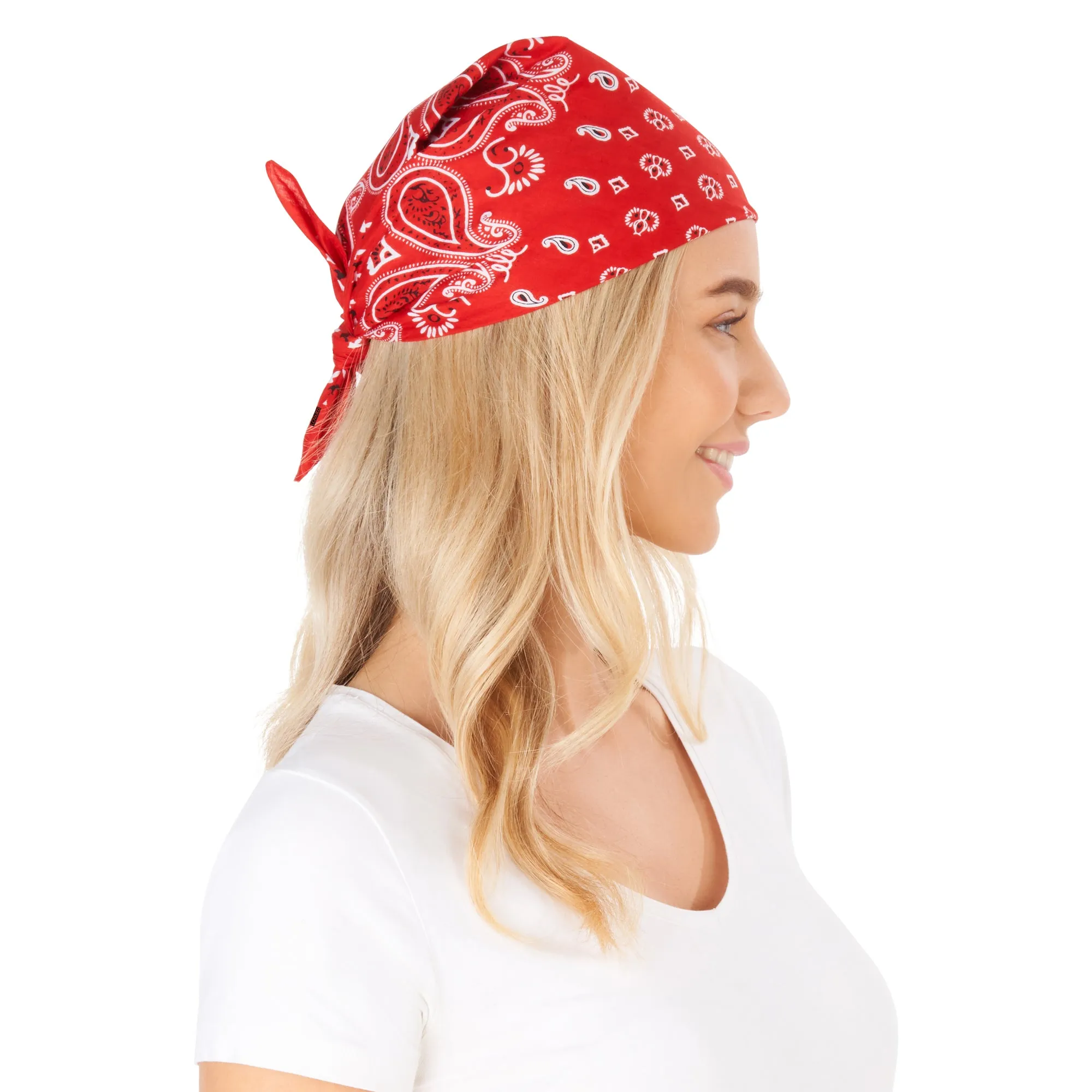 Lovarzi's Paisley Bandana - 100% Cotton, Unisex Fashion Accessory for Style and Comfort