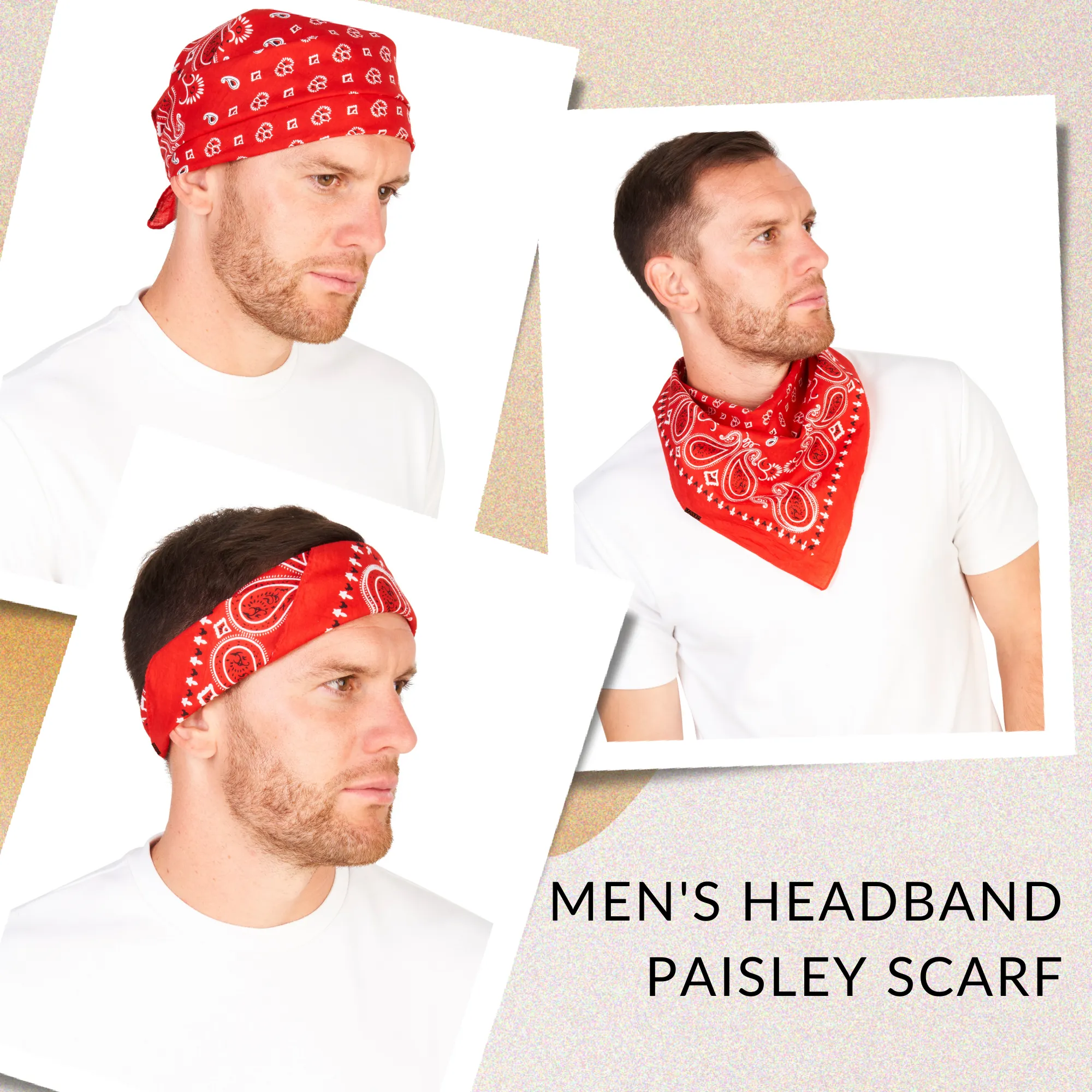 Lovarzi's Paisley Bandana - 100% Cotton, Unisex Fashion Accessory for Style and Comfort