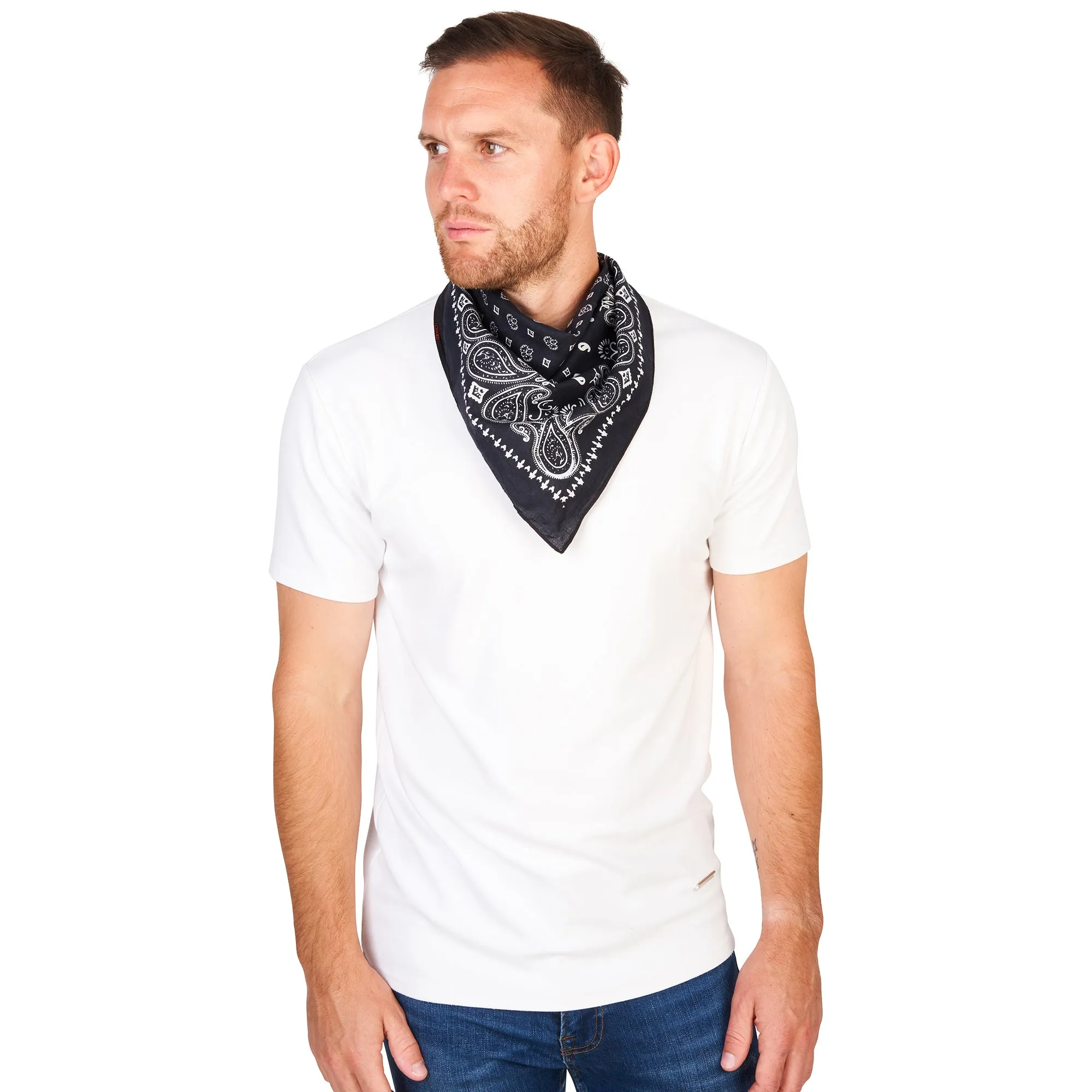 Lovarzi's Paisley Bandana - 100% Cotton, Unisex Fashion Accessory for Style and Comfort