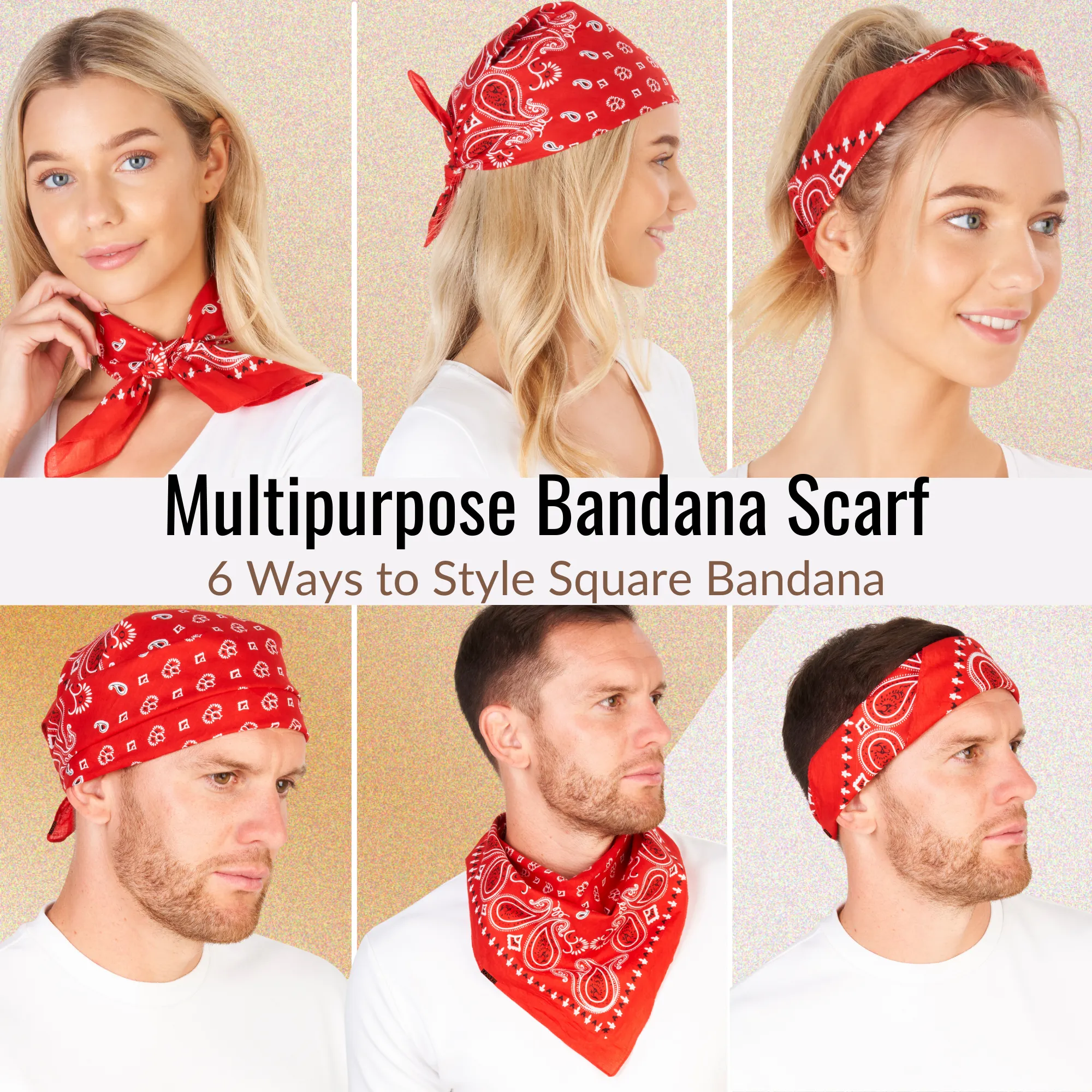 Lovarzi's Paisley Bandana - 100% Cotton, Unisex Fashion Accessory for Style and Comfort