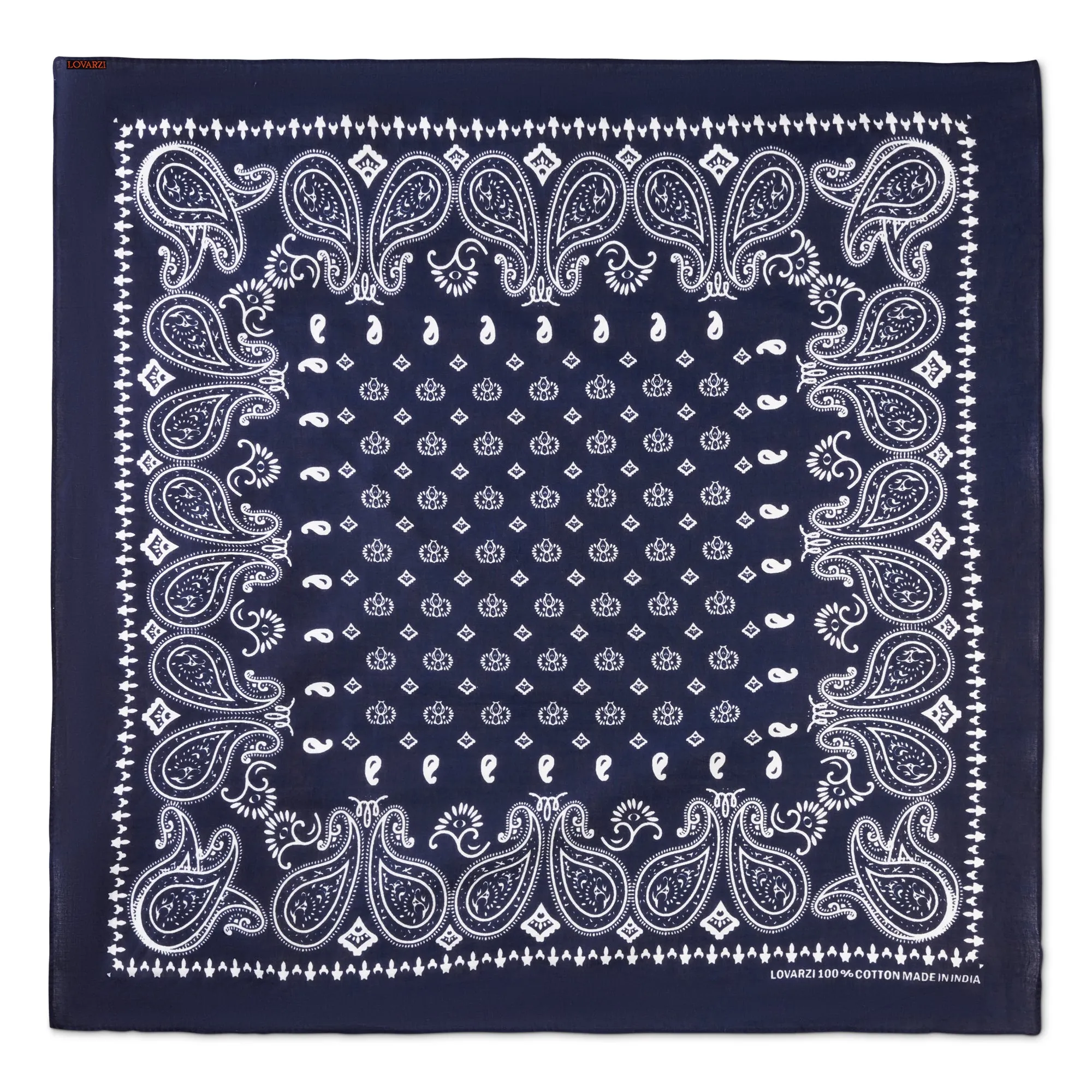 Lovarzi's Paisley Bandana - 100% Cotton, Unisex Fashion Accessory for Style and Comfort