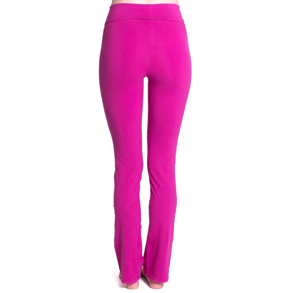 Love Bootcut Legging with Fold Over Adjustable Waistband