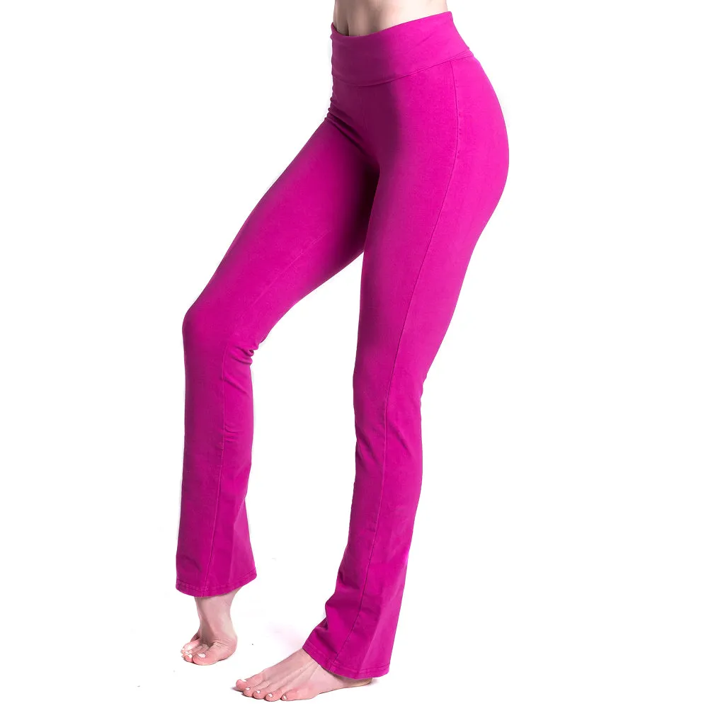 Love Bootcut Legging with Fold Over Adjustable Waistband