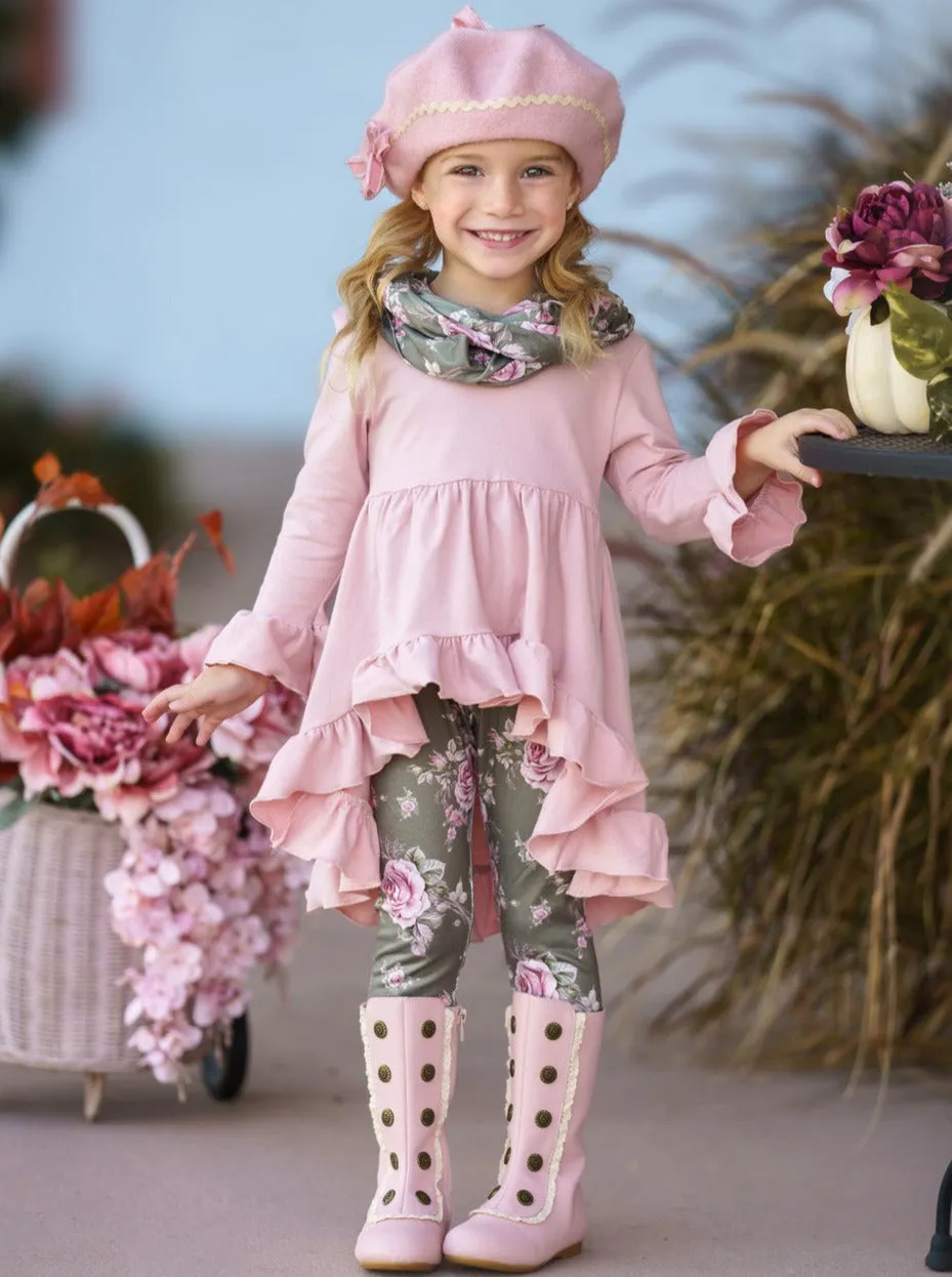 Love You Bunches Tunic, Scarf And Legging Set