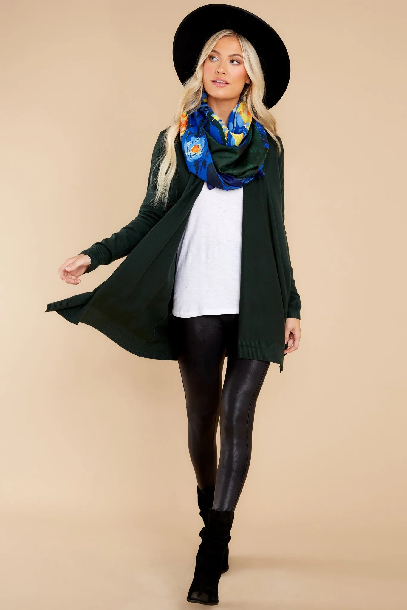 Lovely Weather Pine Green Cardigan