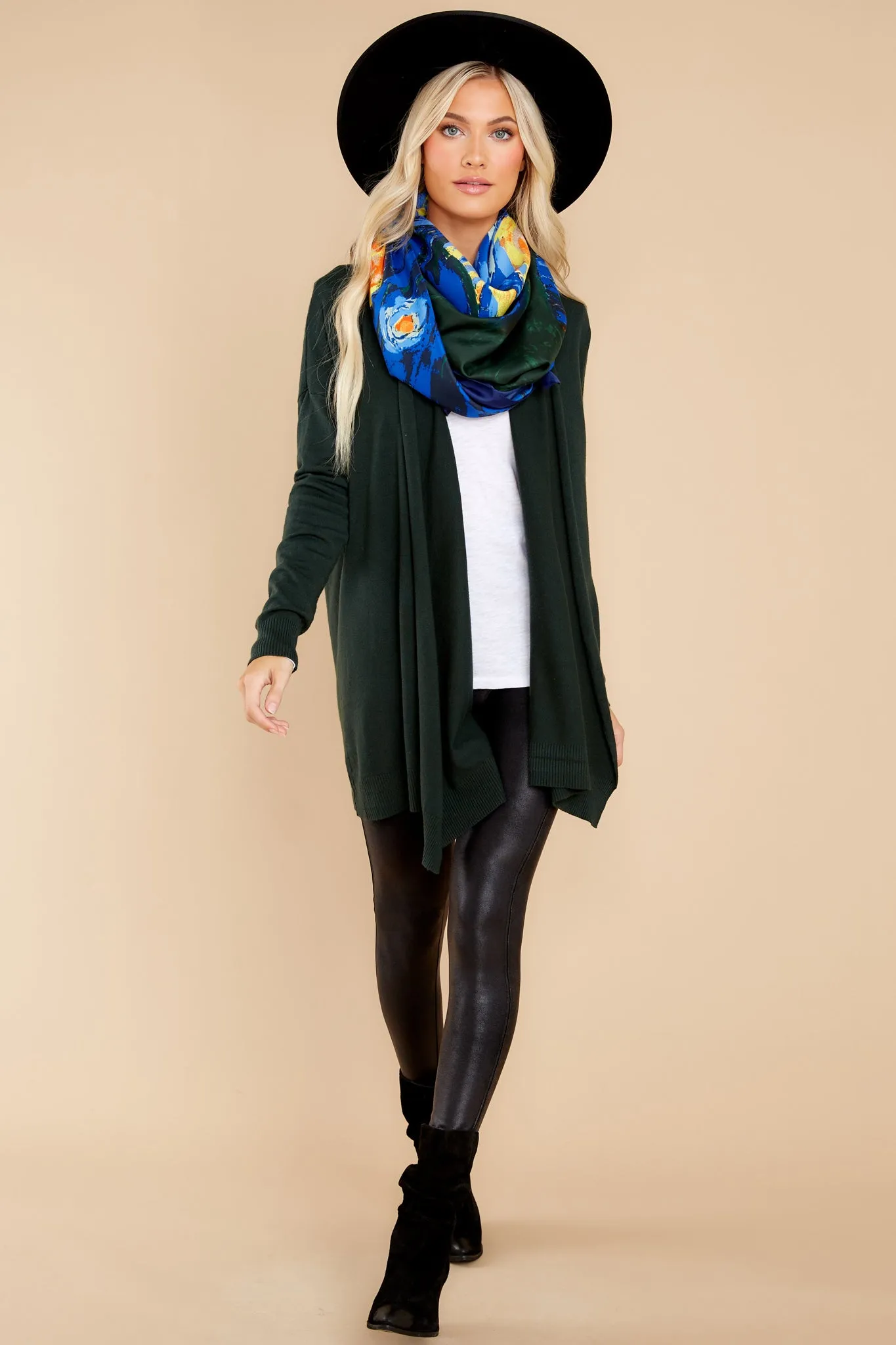 Lovely Weather Pine Green Cardigan