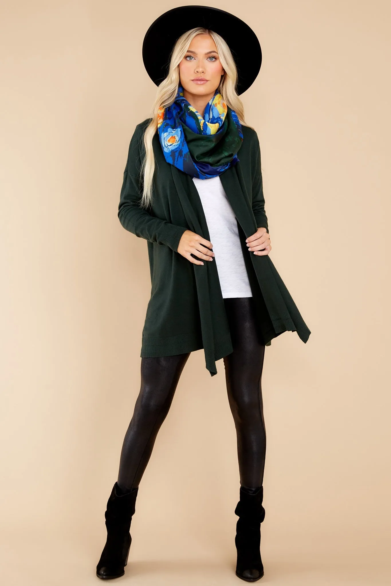 Lovely Weather Pine Green Cardigan