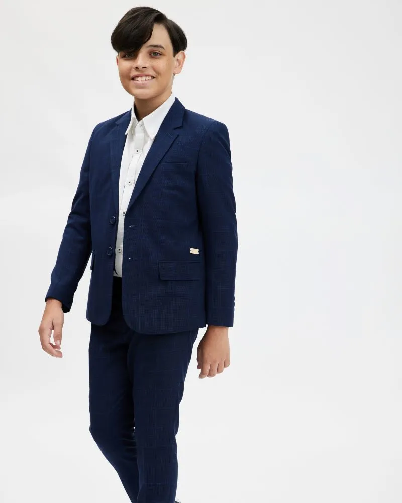 Marc Christian Kids James Blazer Blue Check