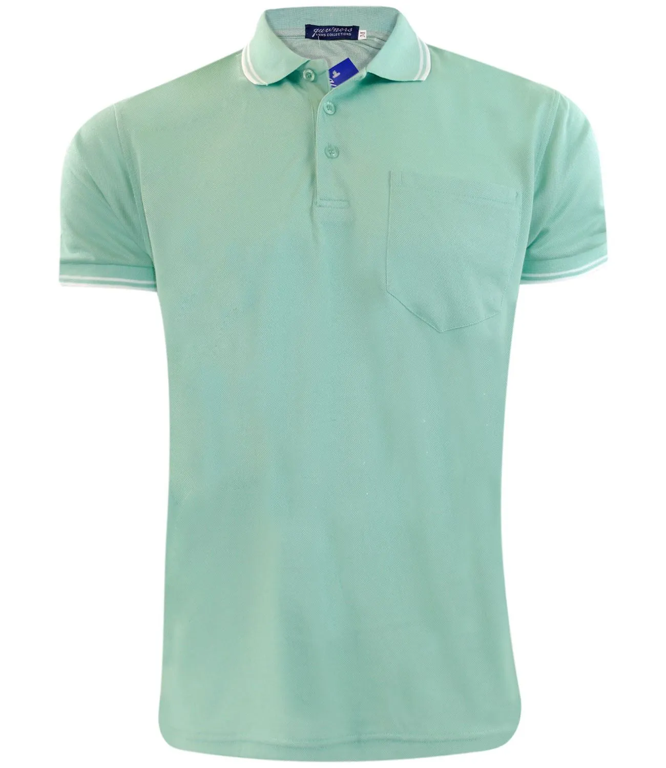 Men Polo Collar T-shirt with Pocket