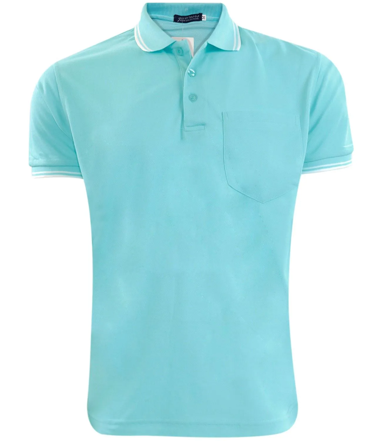 Men Polo Collar T-shirt with Pocket