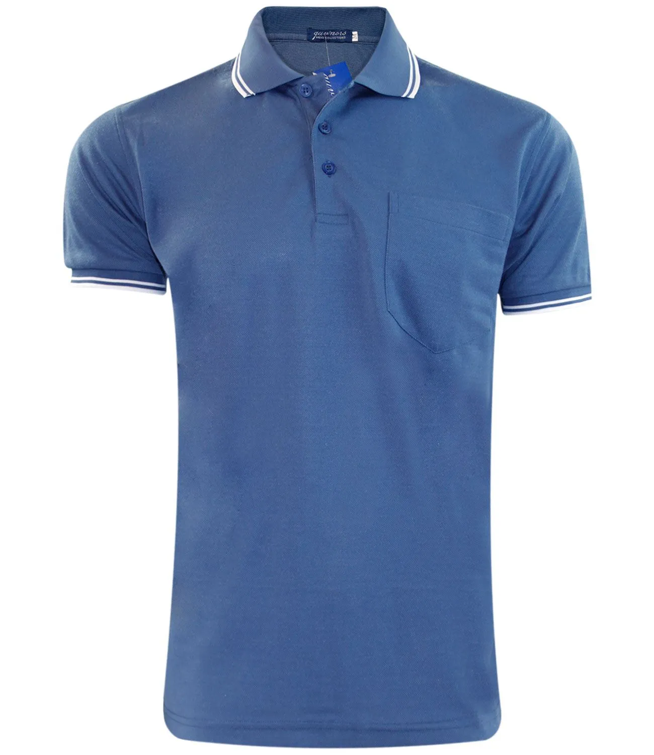 Men Polo Collar T-shirt with Pocket