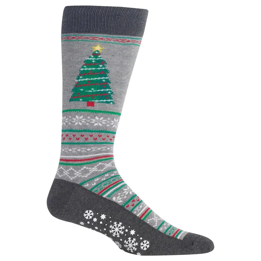 Men's Christmas Tree Non-Skid Socks