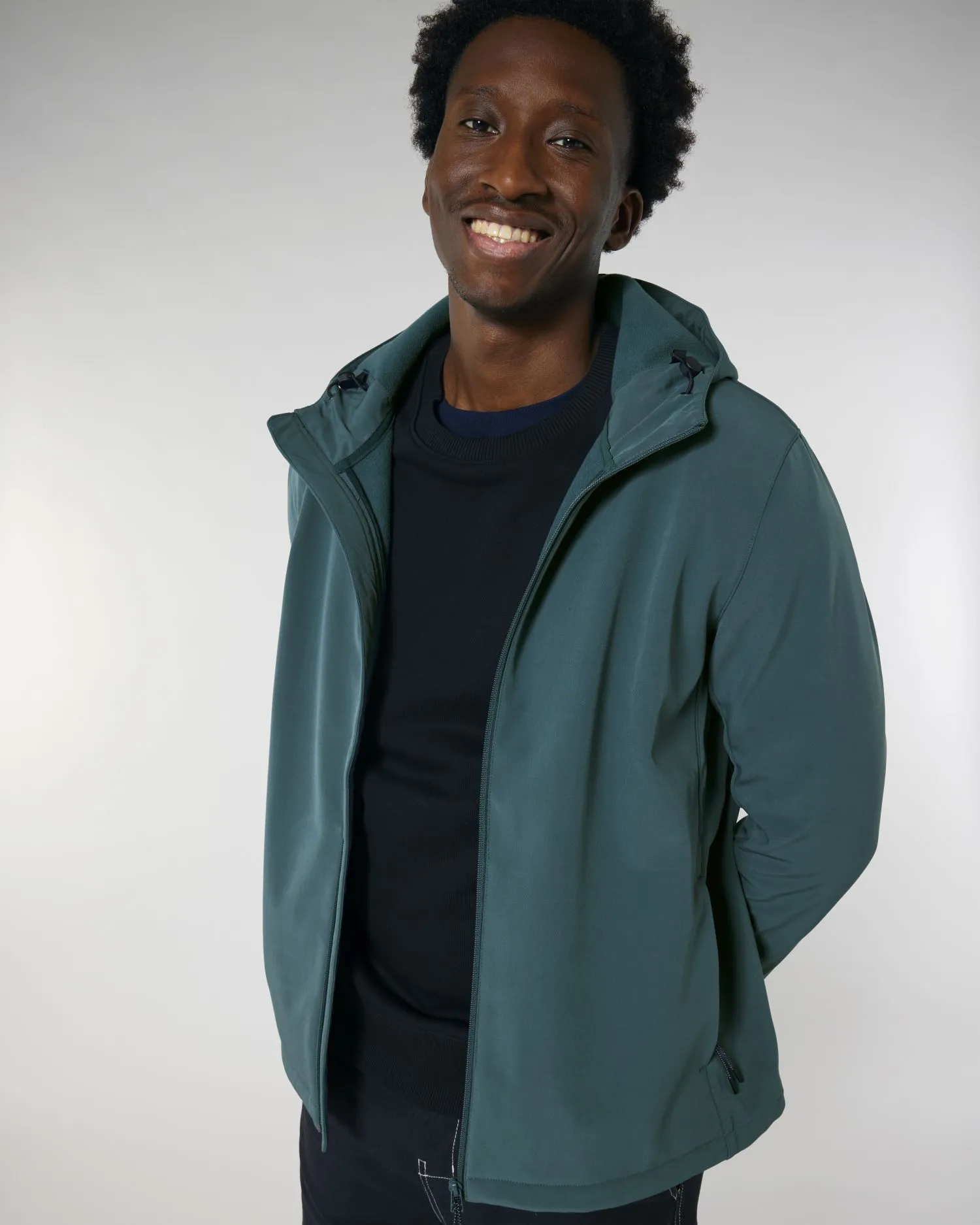 Men’s Hooded Water-Repellent Softshell Jacket - 342 GSM | Stanley Discoverer STJM158