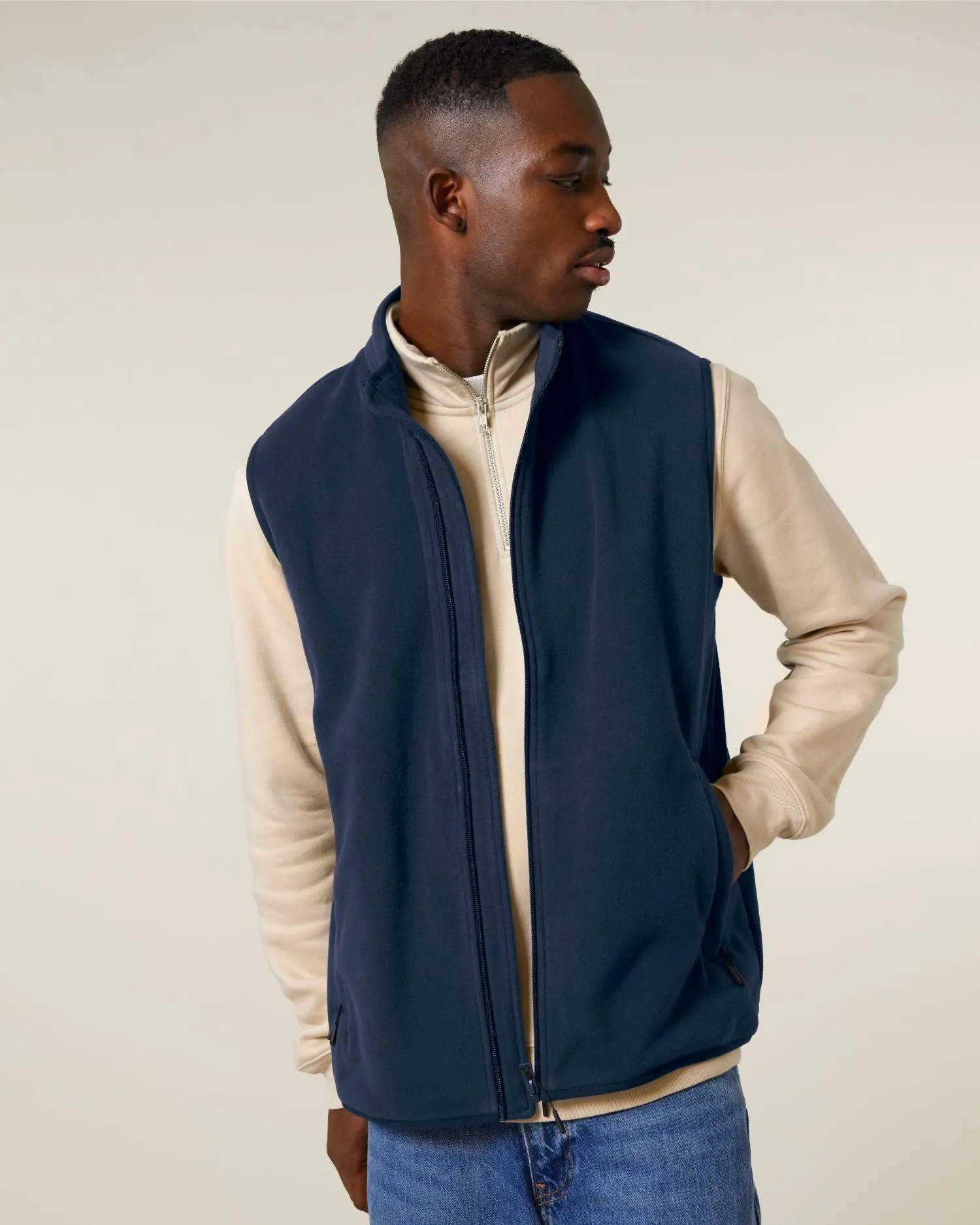 Men’s Recycled Sleeveless Fleece Jacket | Stanley Quester STJM240