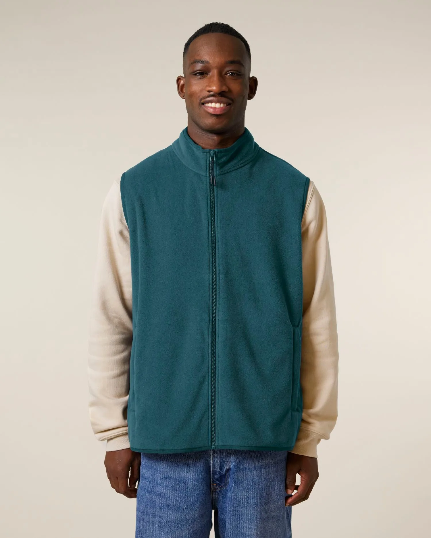 Men’s Recycled Sleeveless Fleece Jacket | Stanley Quester STJM240