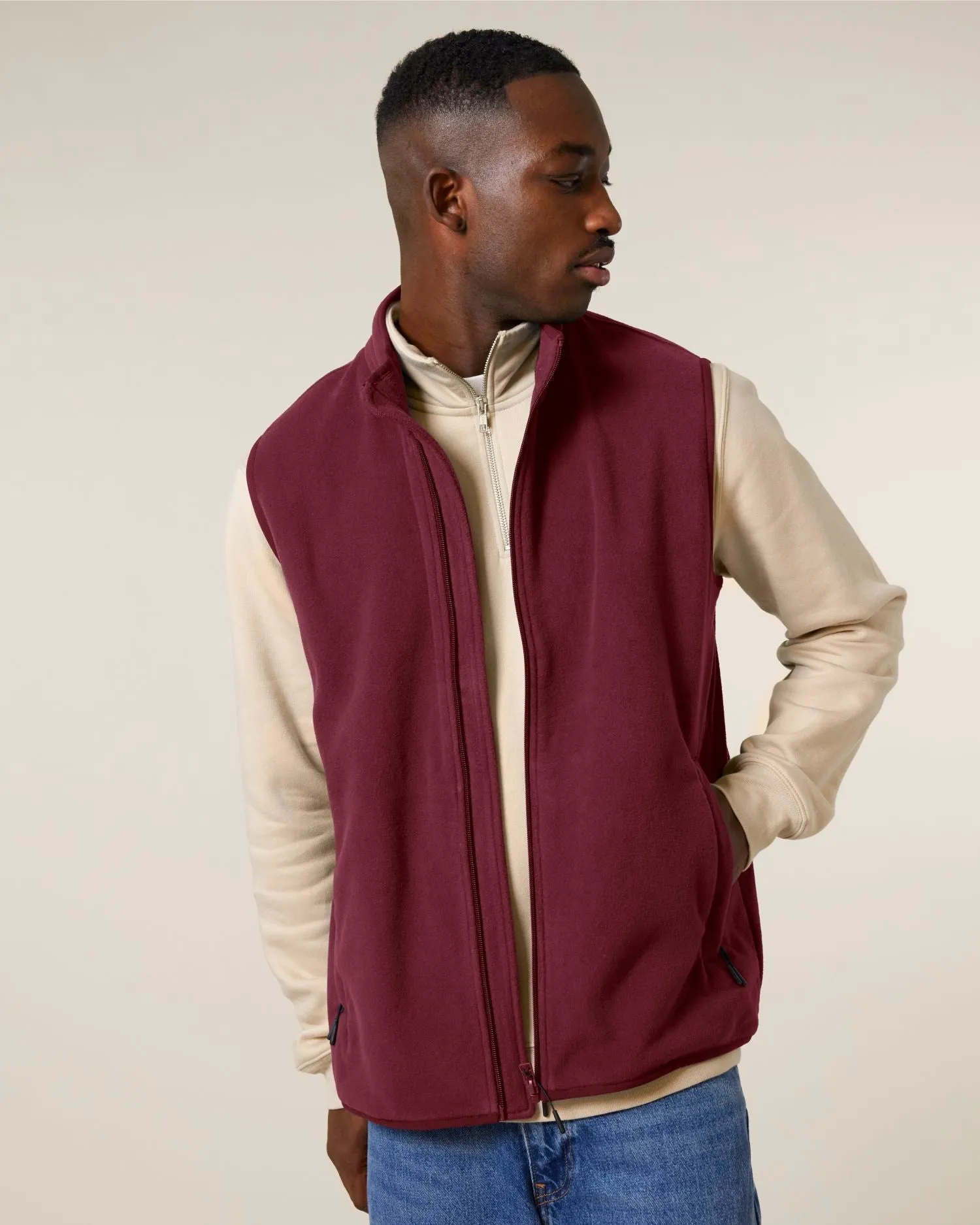 Men’s Recycled Sleeveless Fleece Jacket | Stanley Quester STJM240