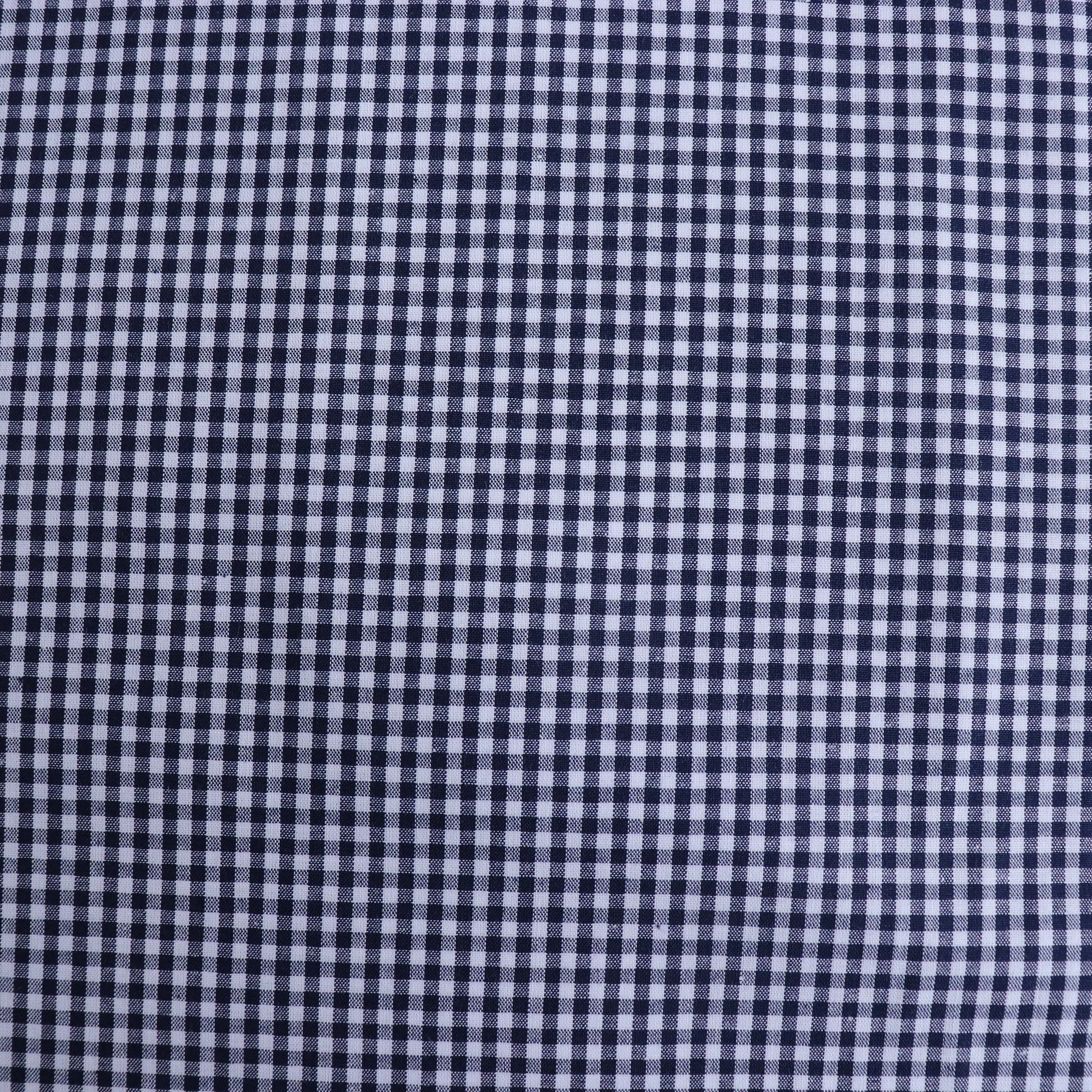 Mini Gingham Yarn Dyed Cotton - Navy