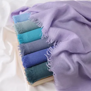 MSL260 plain cotton and linen hijab