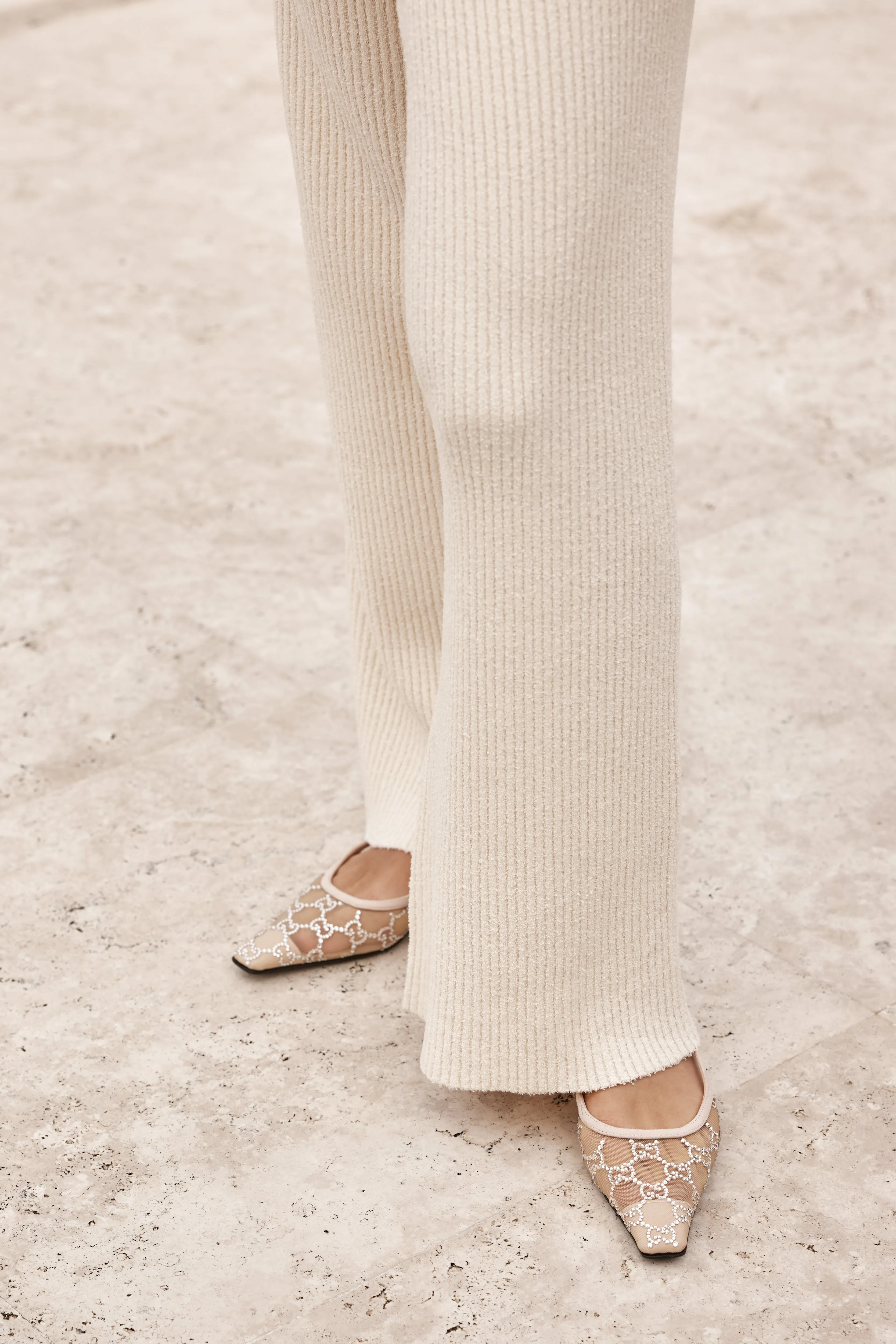 Nerissa Knit Pant (Cream)