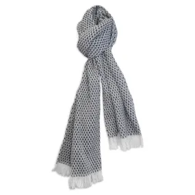 North Star Crepe Scarf - Blue