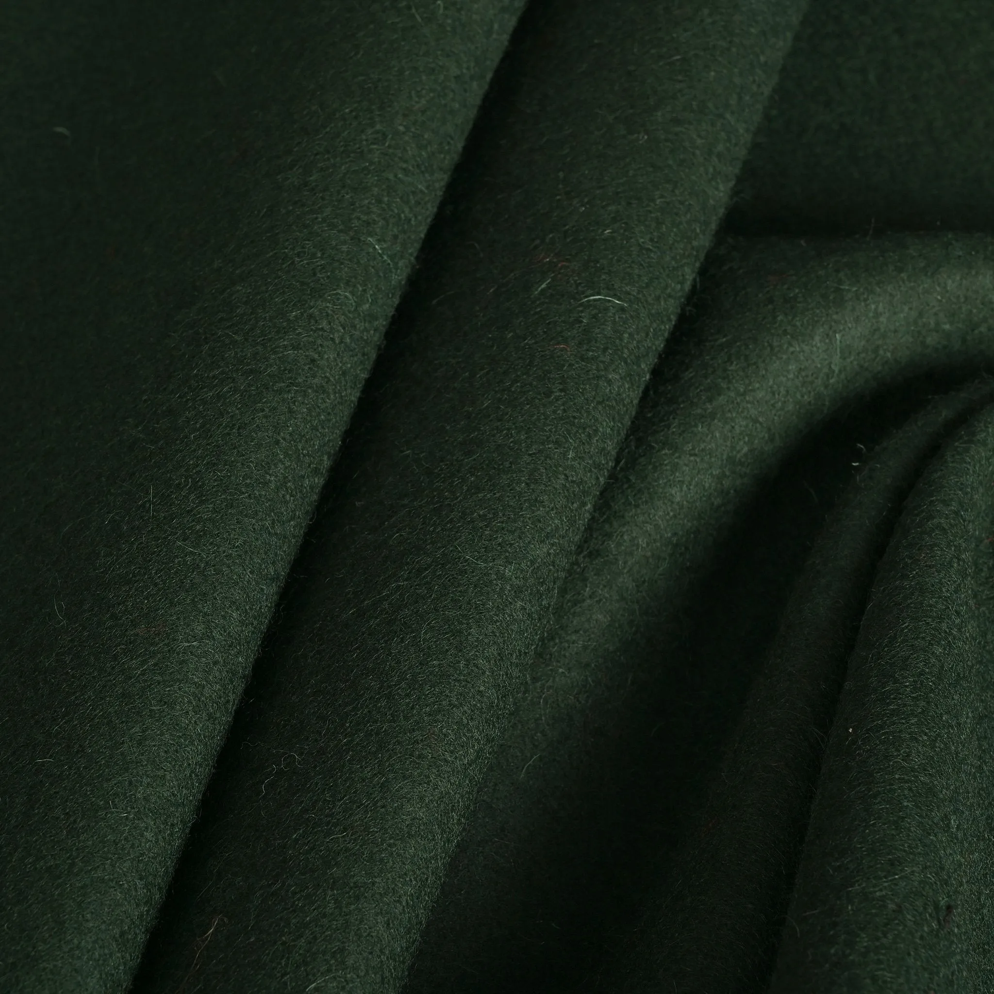 Olive Green Melton Fabric - 4582