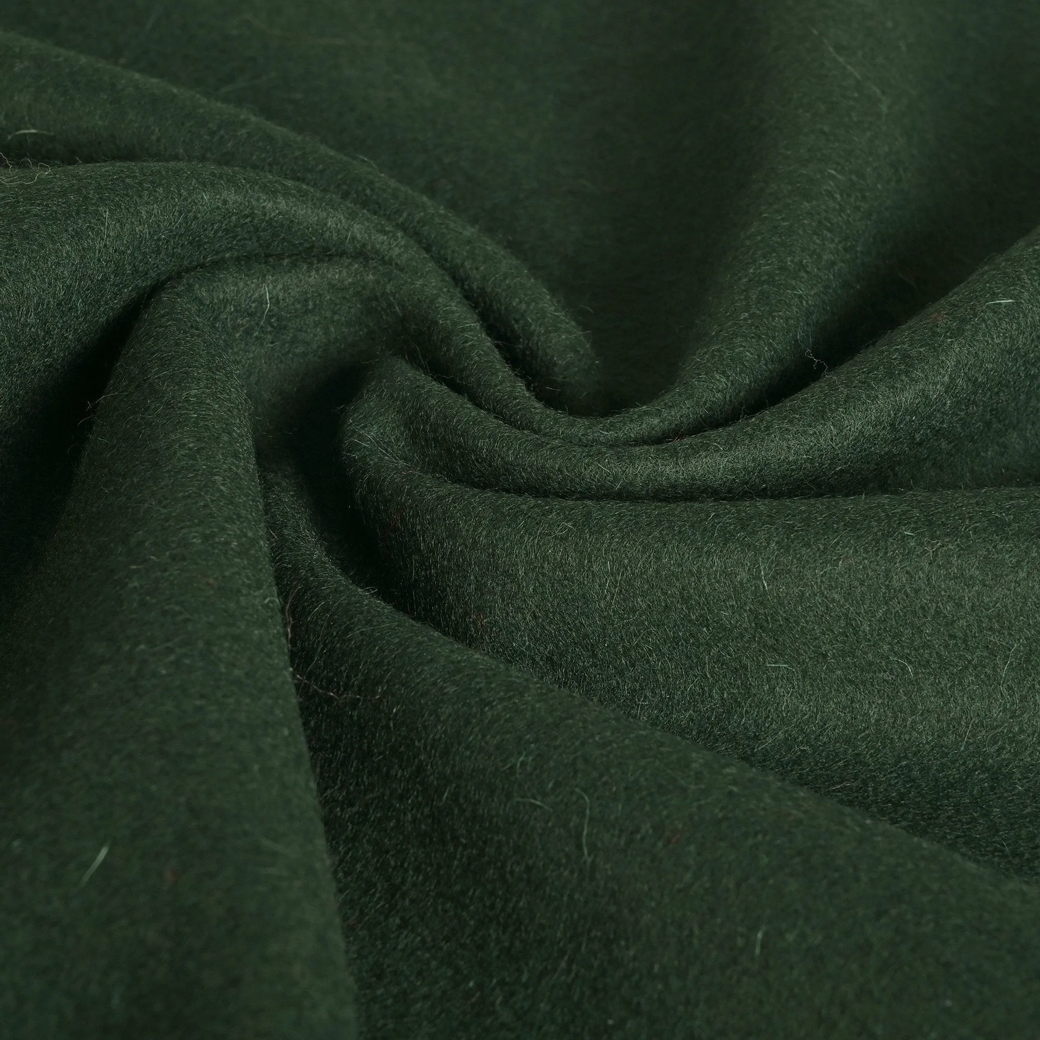 Olive Green Melton Fabric - 4582