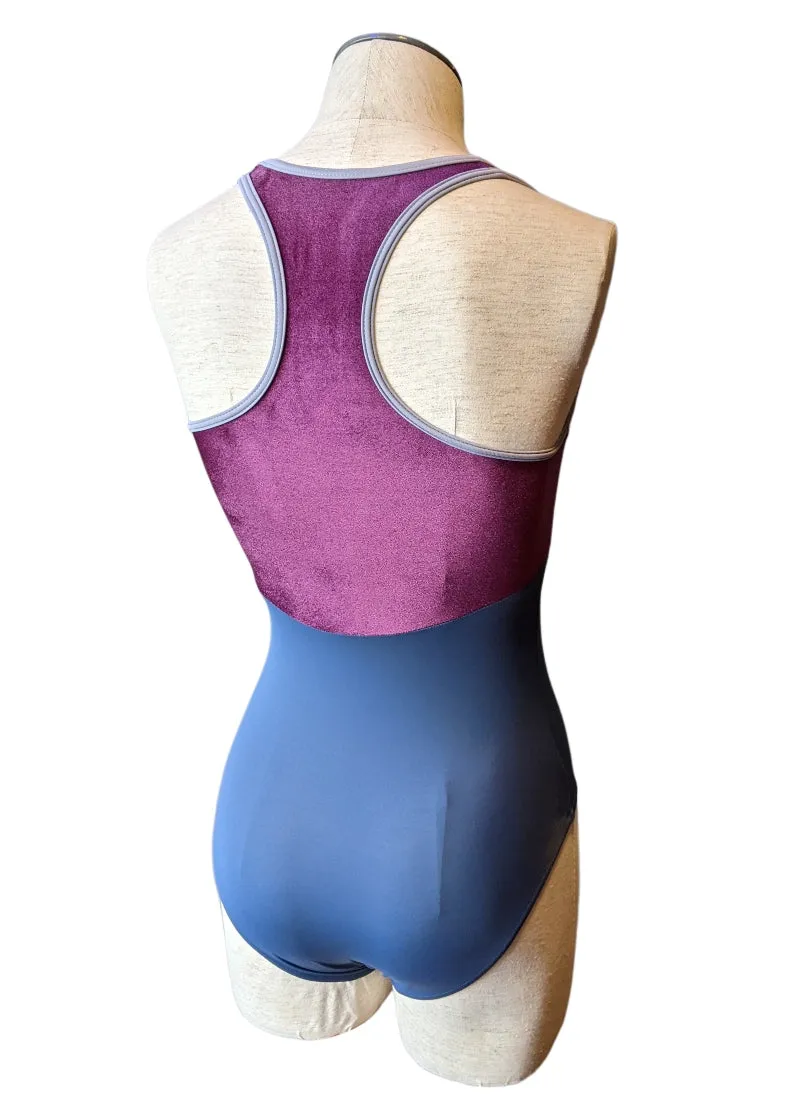 ON SALE Laura High-Cut Tank Leotard (Storm/Roxy/Slate)