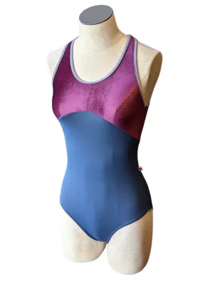 ON SALE Laura High-Cut Tank Leotard (Storm/Roxy/Slate)