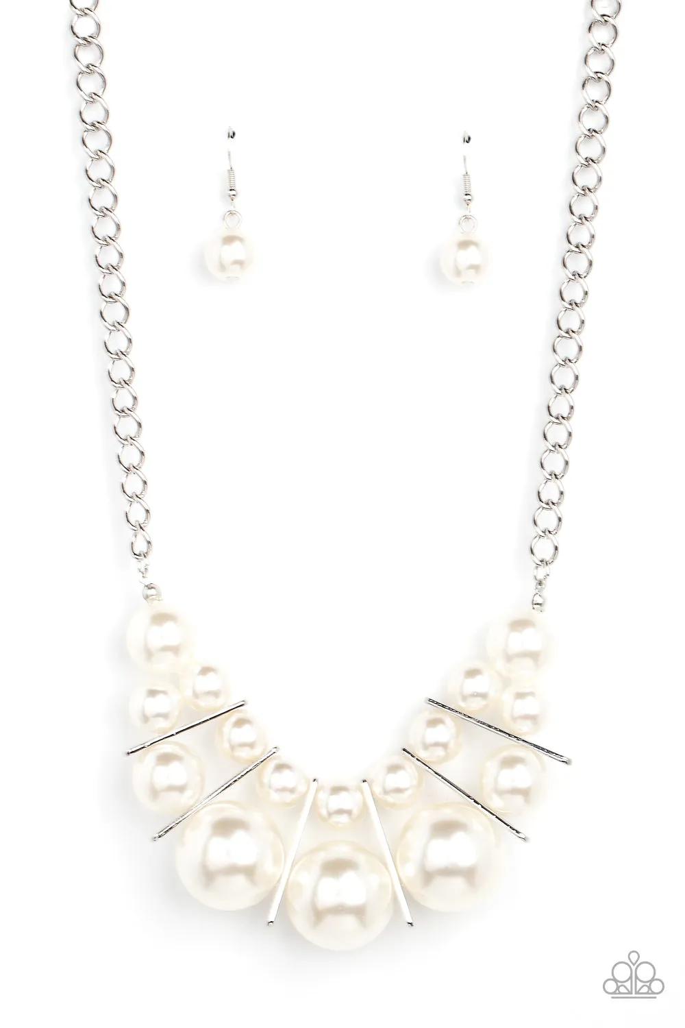 Paparazzi Challenge Accepted Necklace White