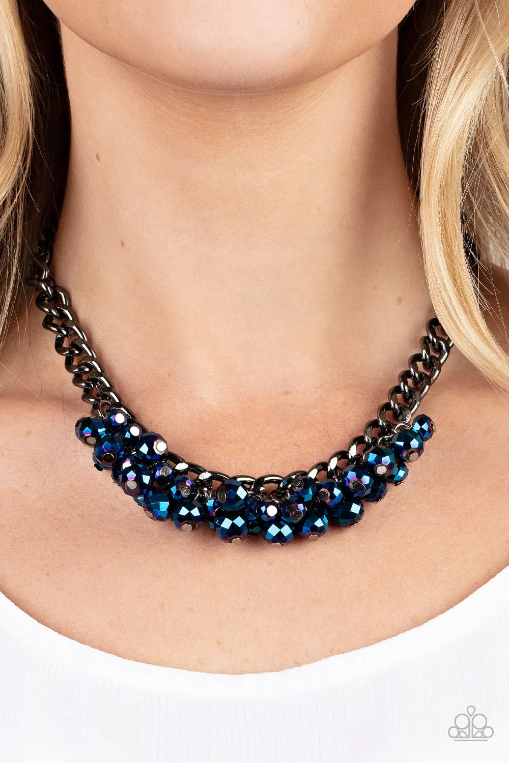 Paparazzi Galactic Knockout Necklace Blue